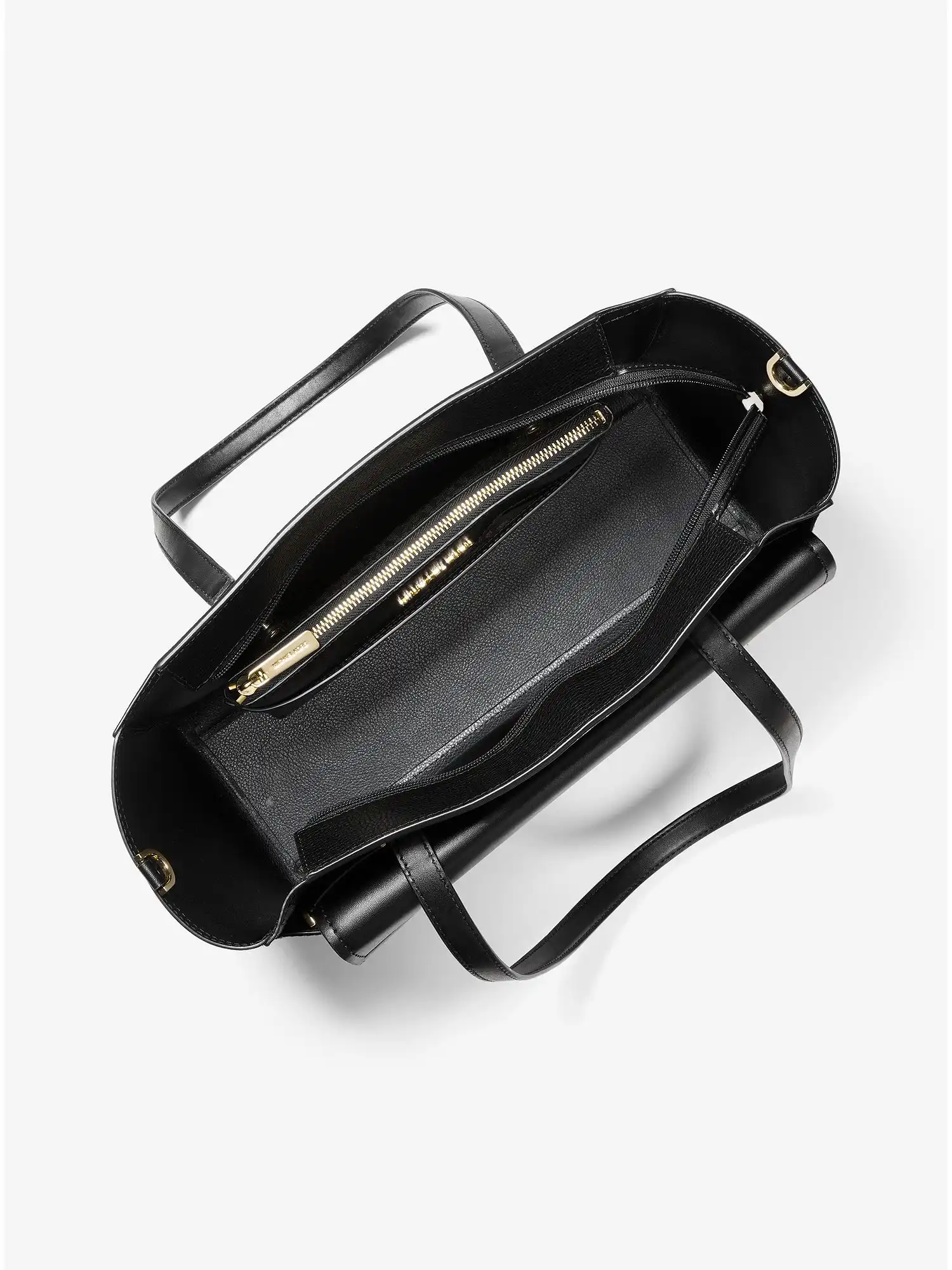 maisie large pebbled leather 3 in 1 tote bag black