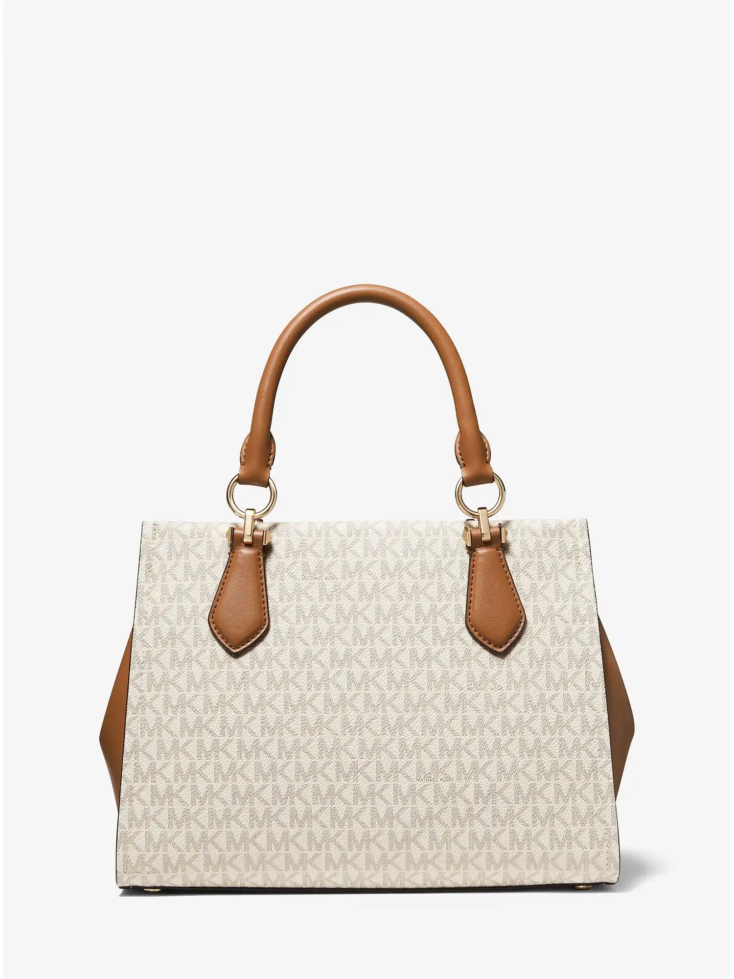 marilyn medium logo satchel vanilla acorn