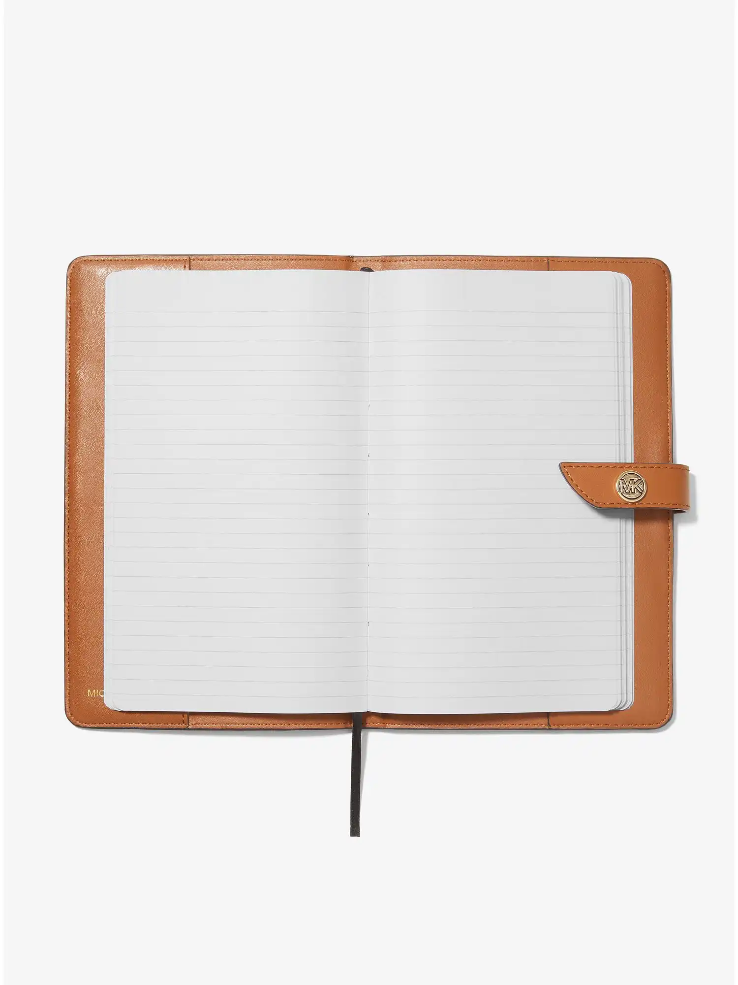 medium logo stripe notebook brn acorn