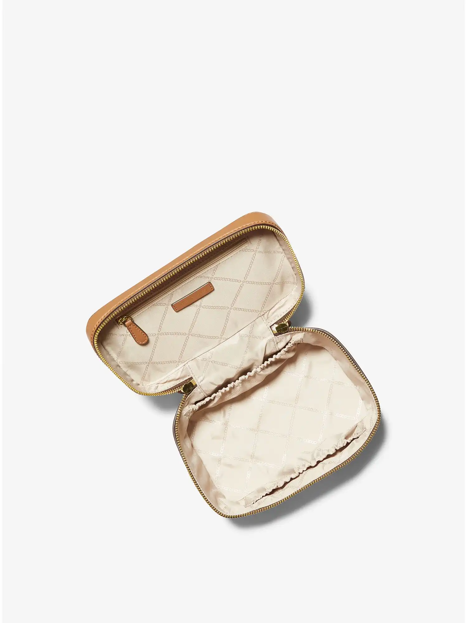 medium logo stripe trunk travel case palm green