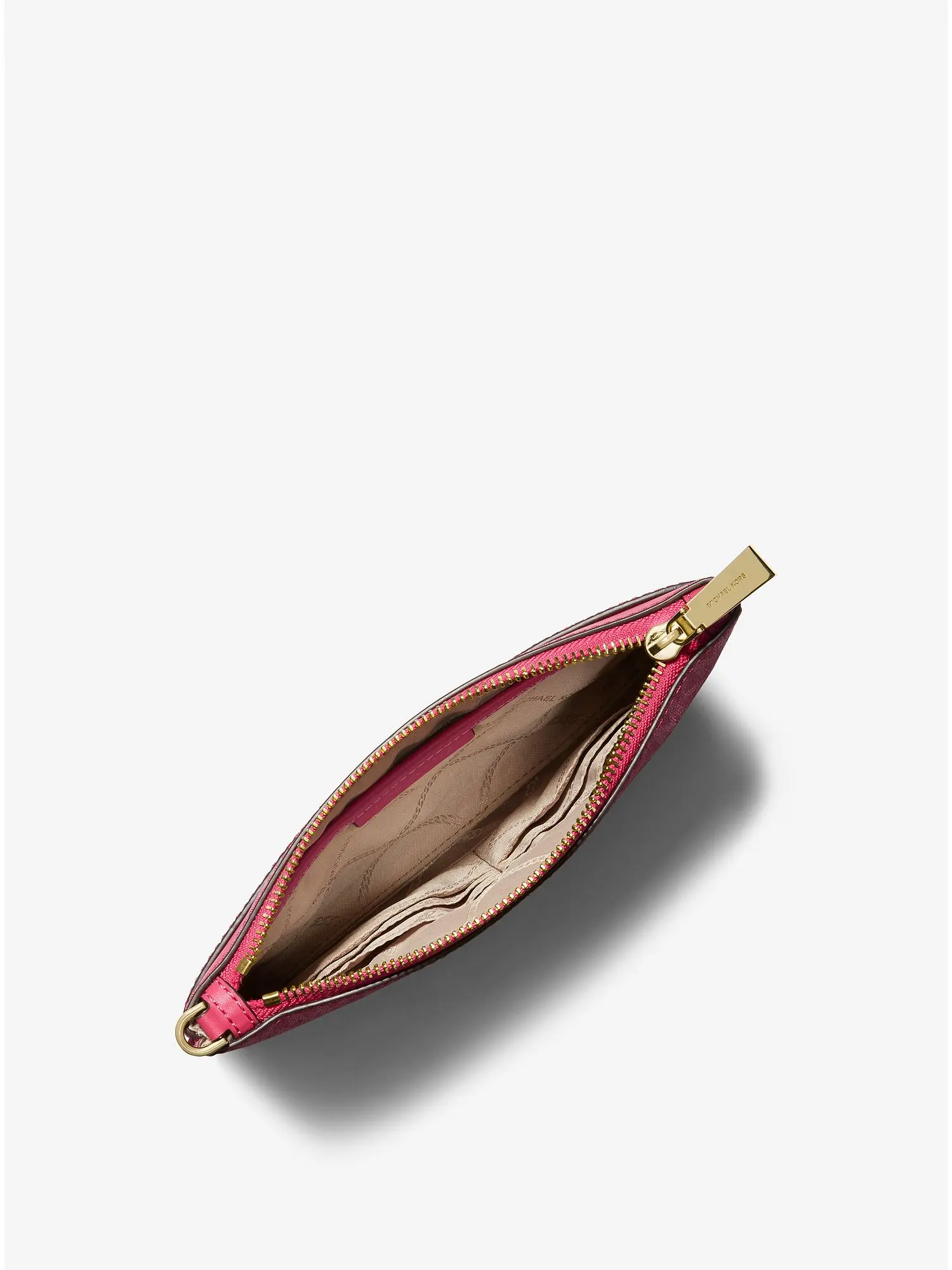 medium logo wristlet rubin red