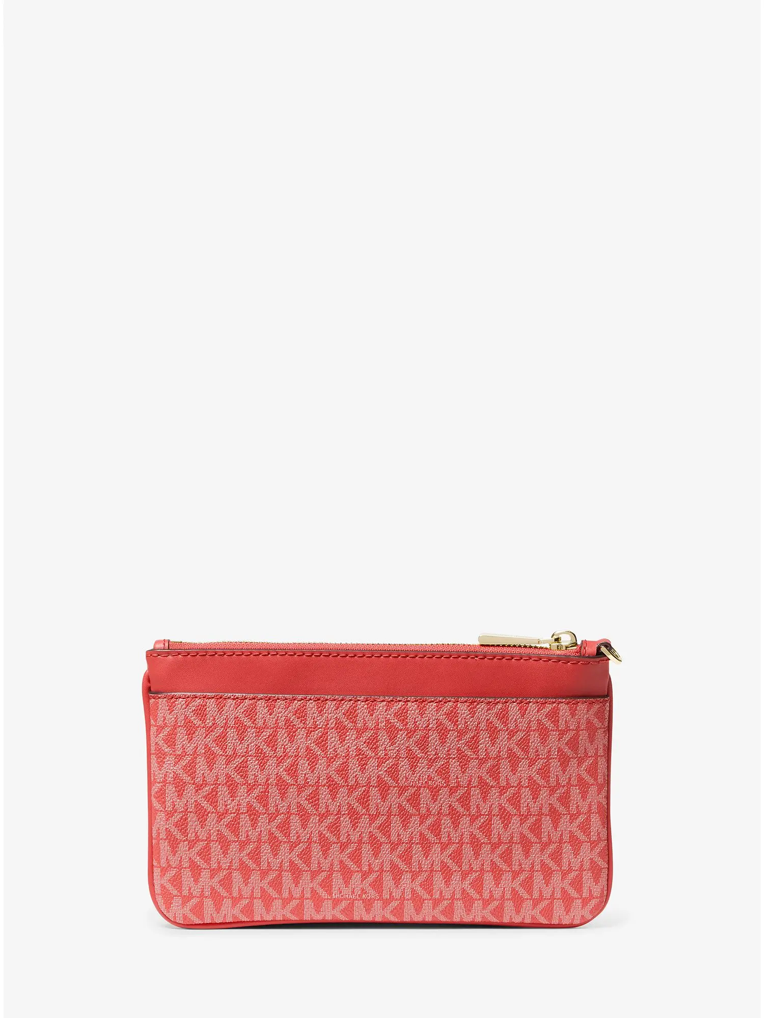 medium logo wristlet sangria