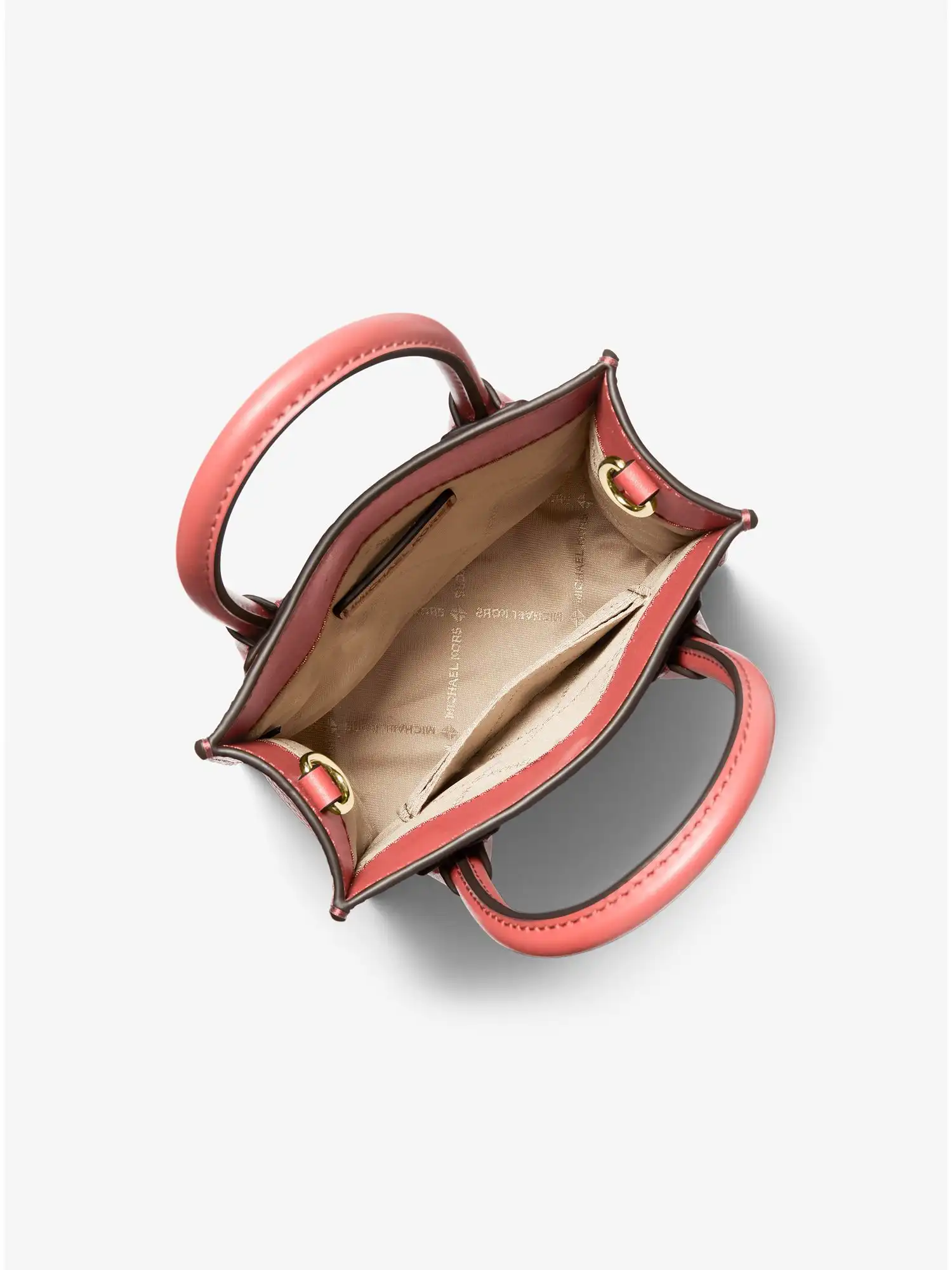 mercer extra small pebbled leather crossbody bag grapefruit