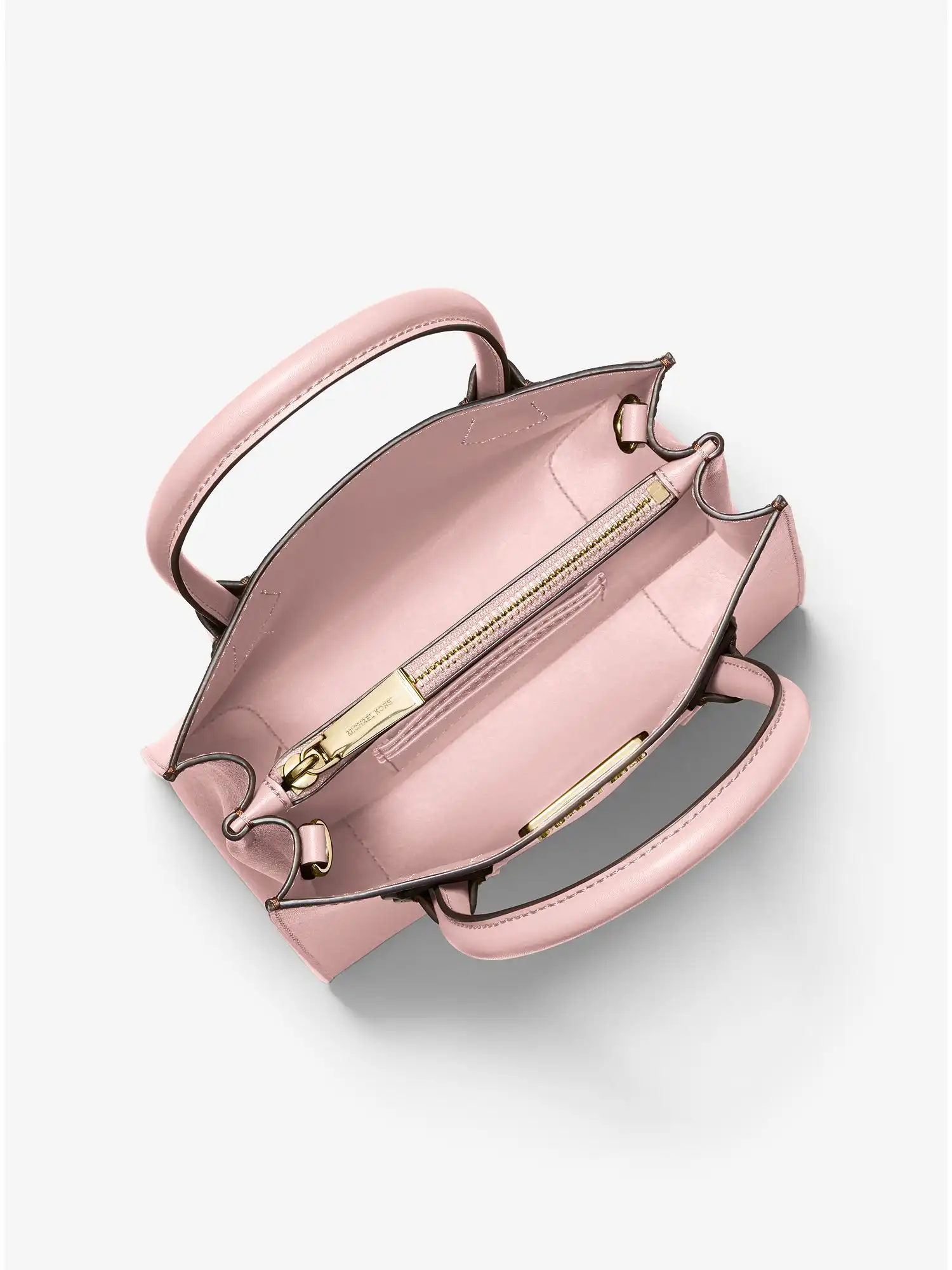 mercer medium pebbled leather crossbody bag powder blush