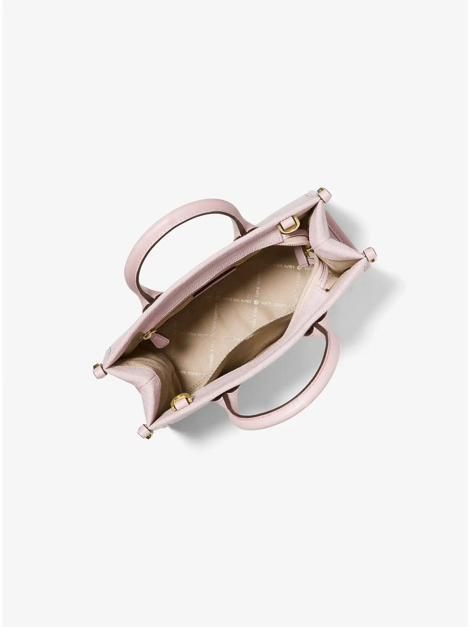 mirella small striped cotton canvas crossbody bag smokey rose