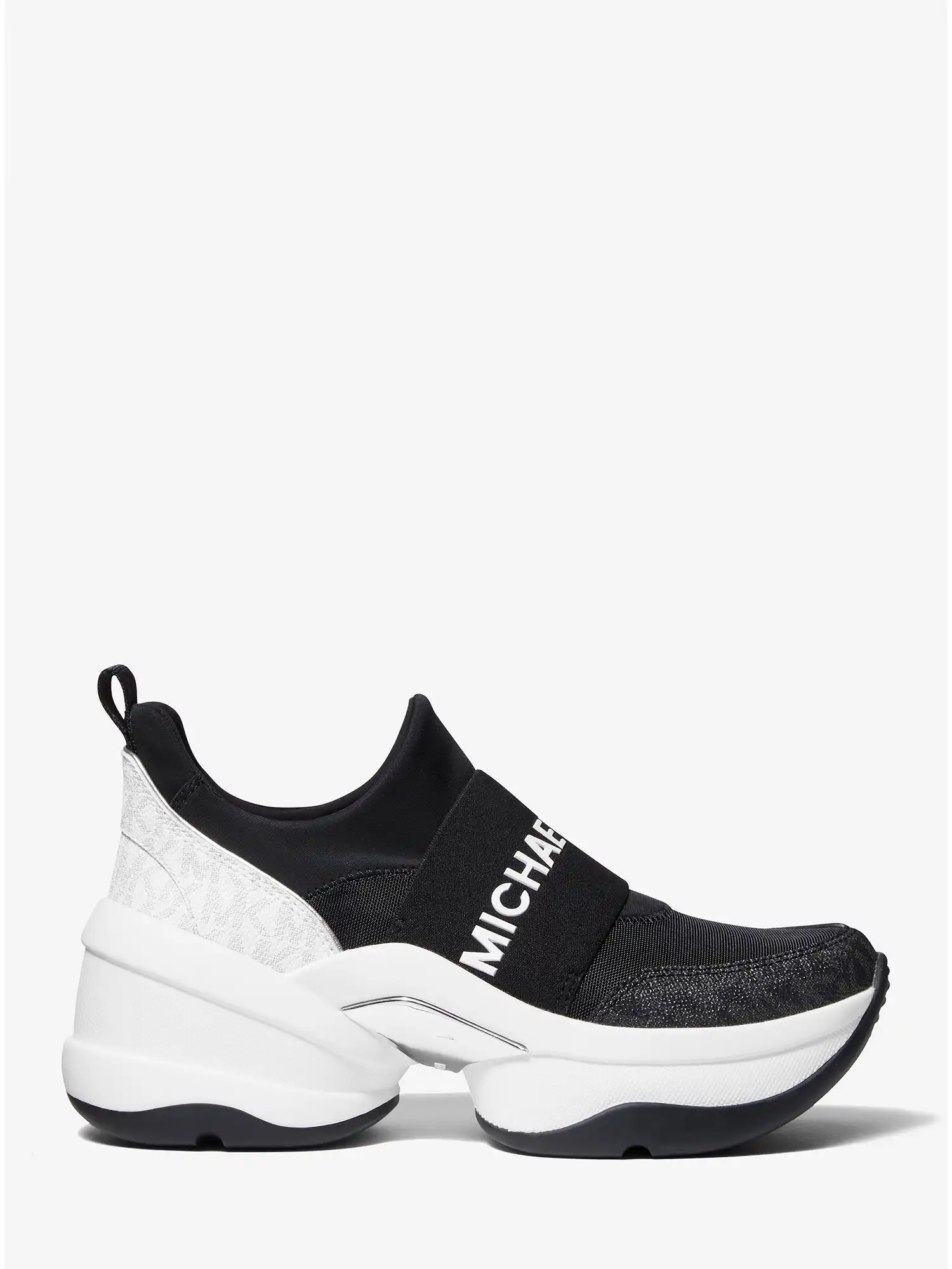 olympia logo tape scuba slip on trainer black