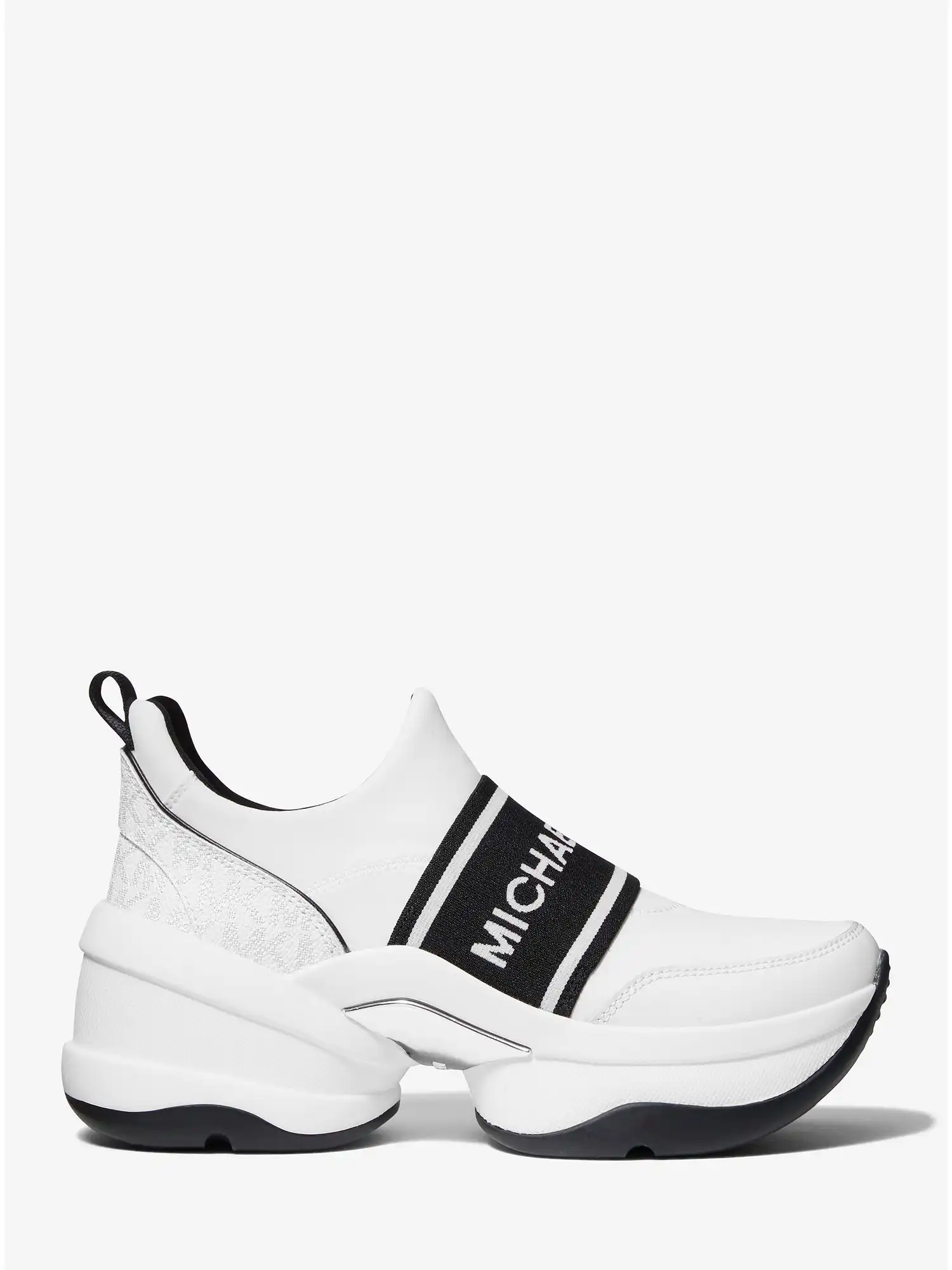 olympia logo tape scuba slip on trainer bright wht