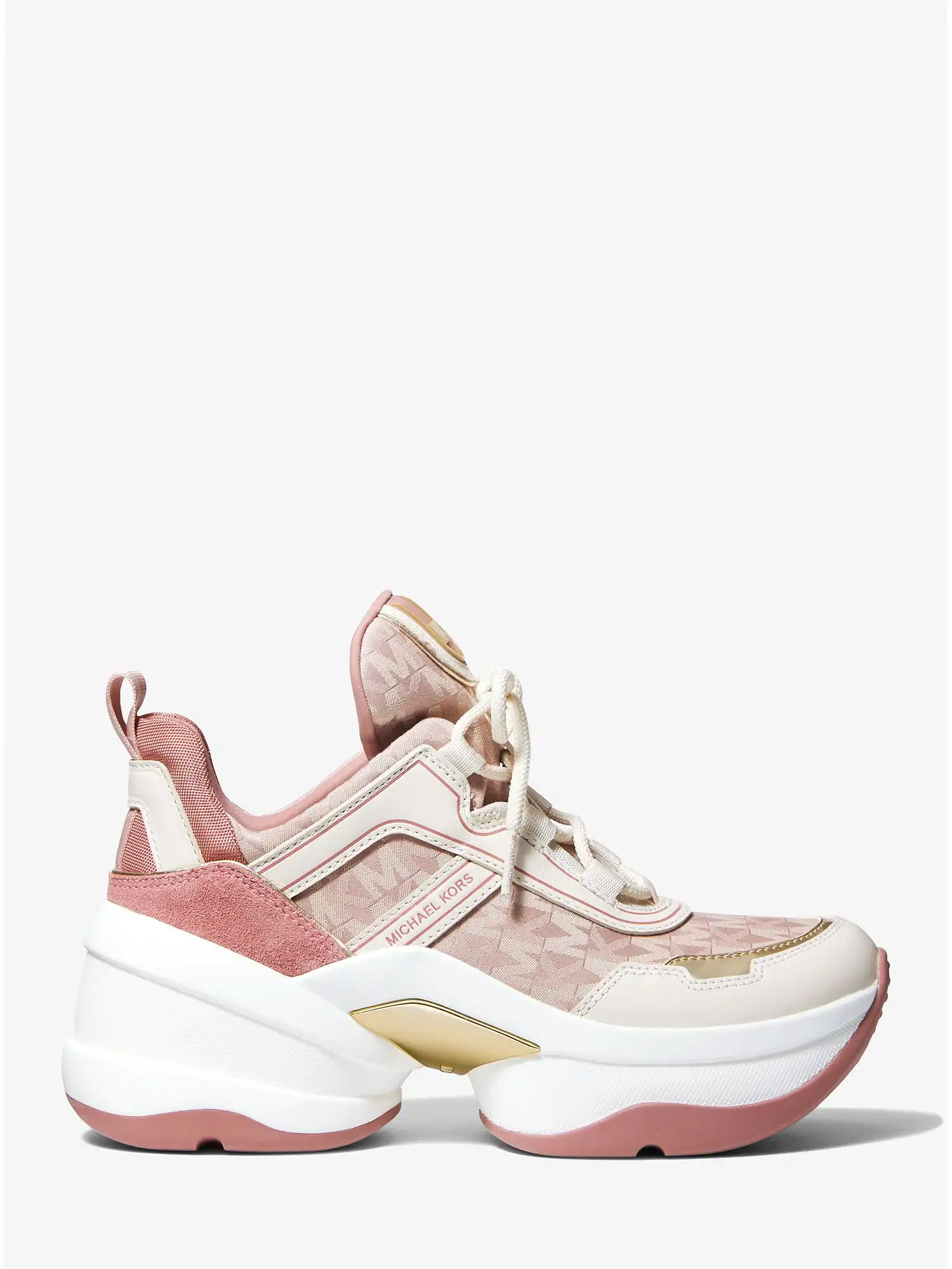 olympia mixed media trainer fawn