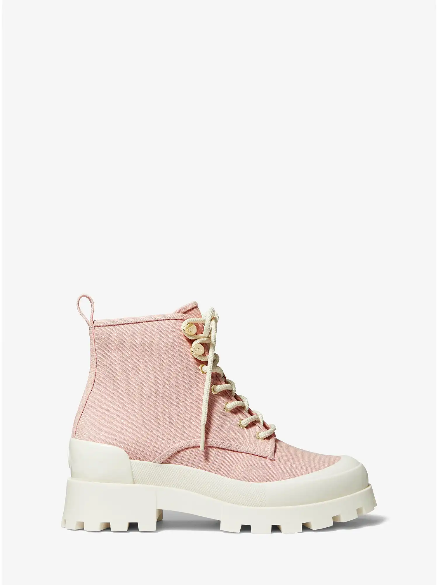 payton cotton canvas combat boot smokey rose