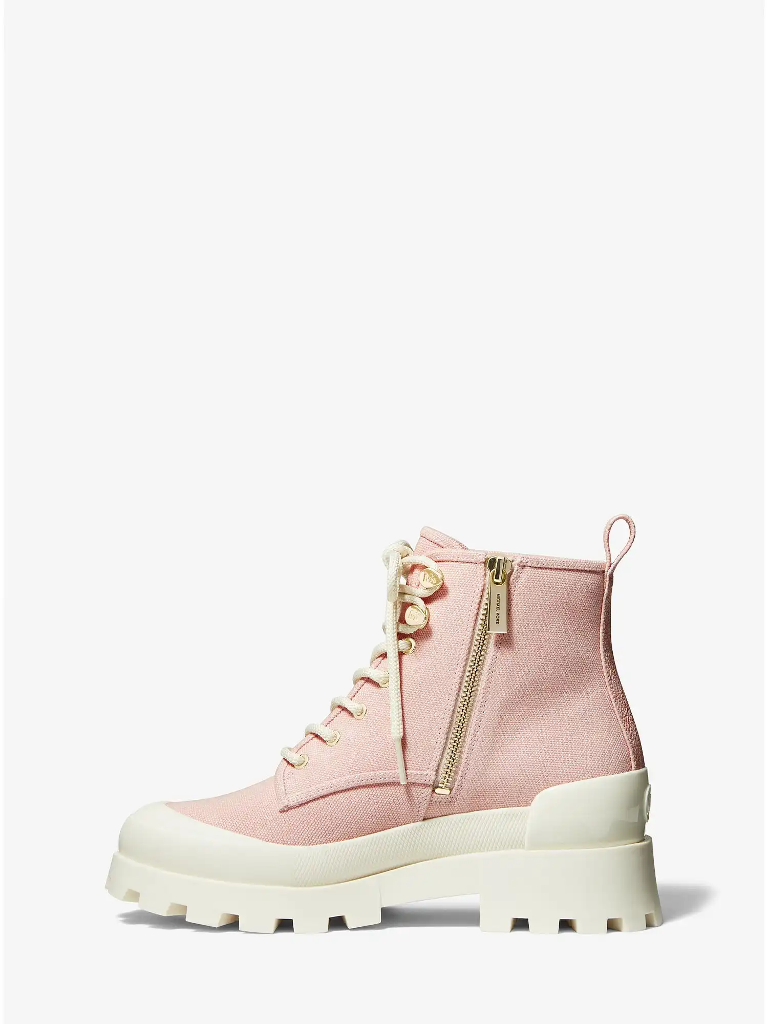 payton cotton canvas combat boot smokey rose