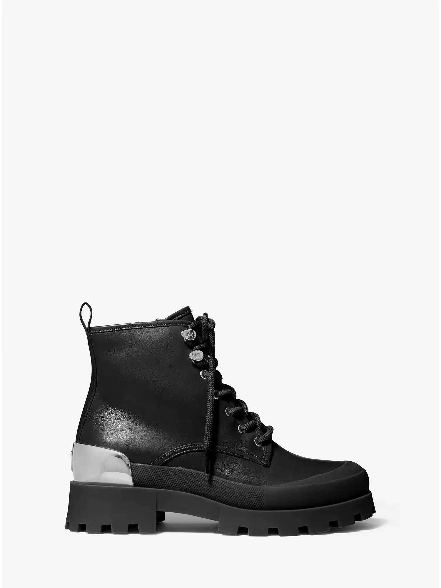 payton leather combat boot black