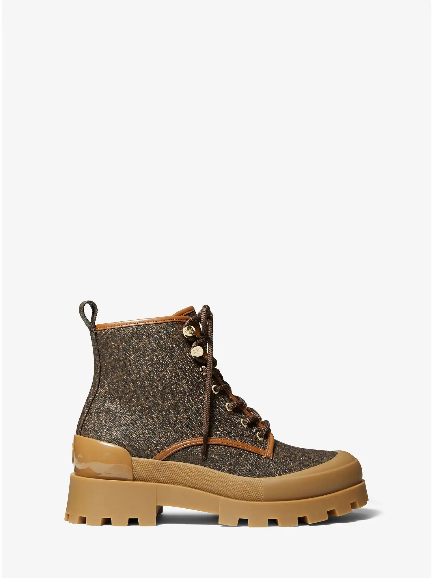 payton logo combat boot brown