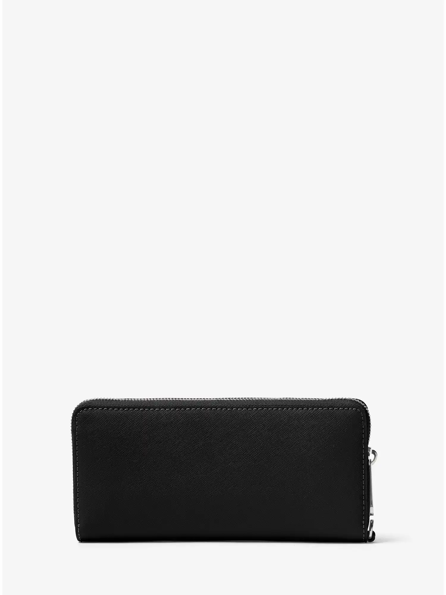 saffiano leather continental wallet black