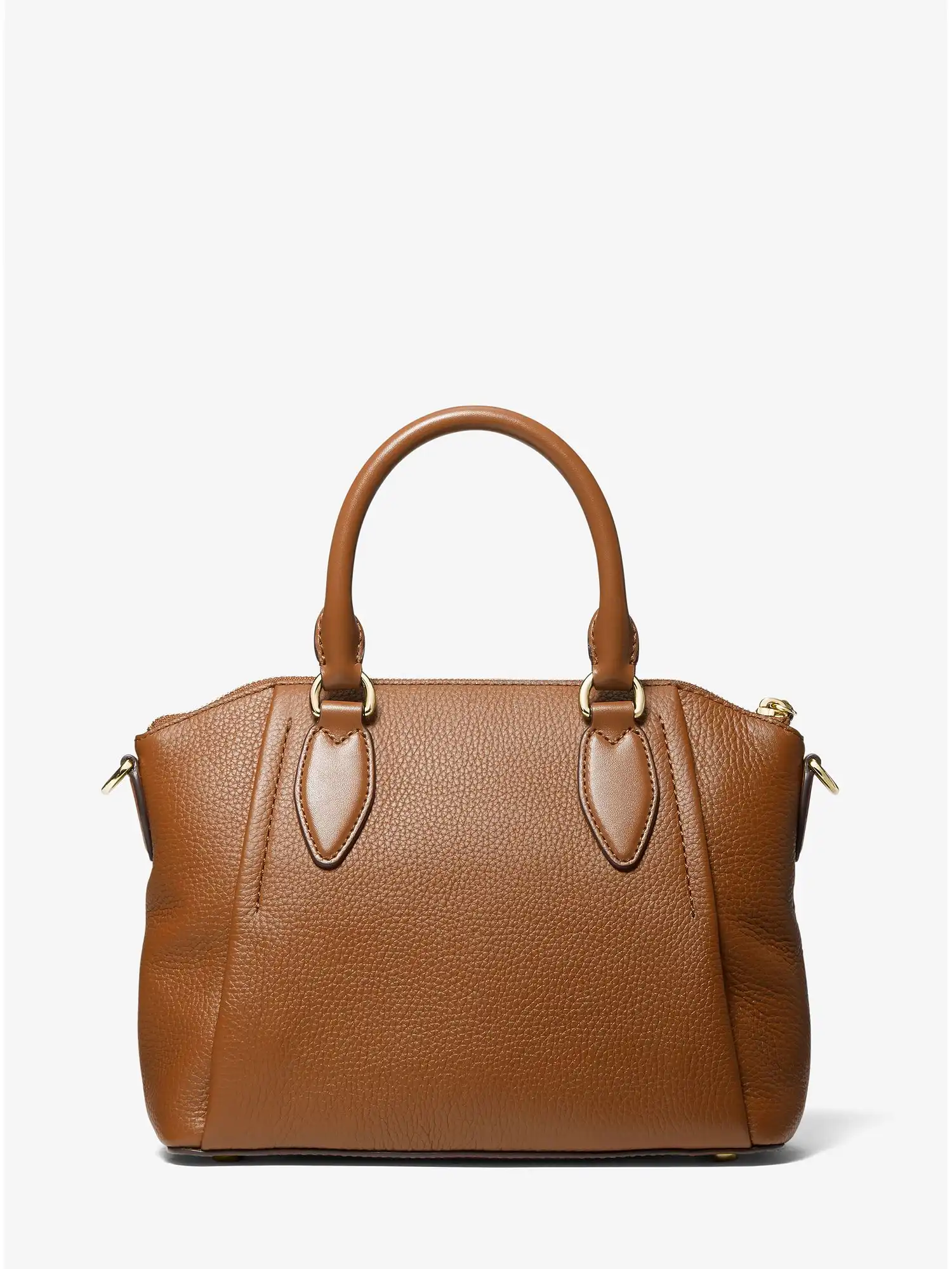 sienna medium pebbled leather satchel luggage