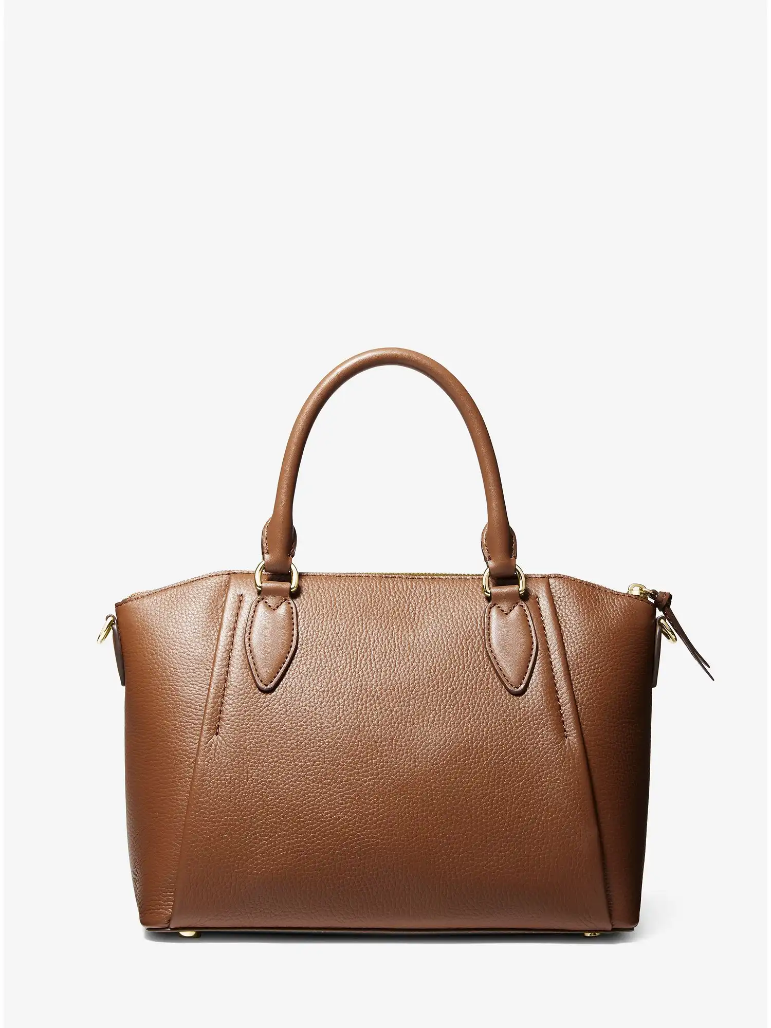 sienna medium pebbled leather satchel luggage