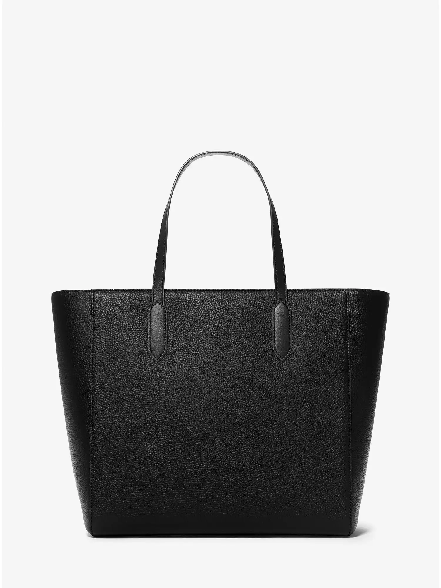 sinclair large pebbled leather tote bag black