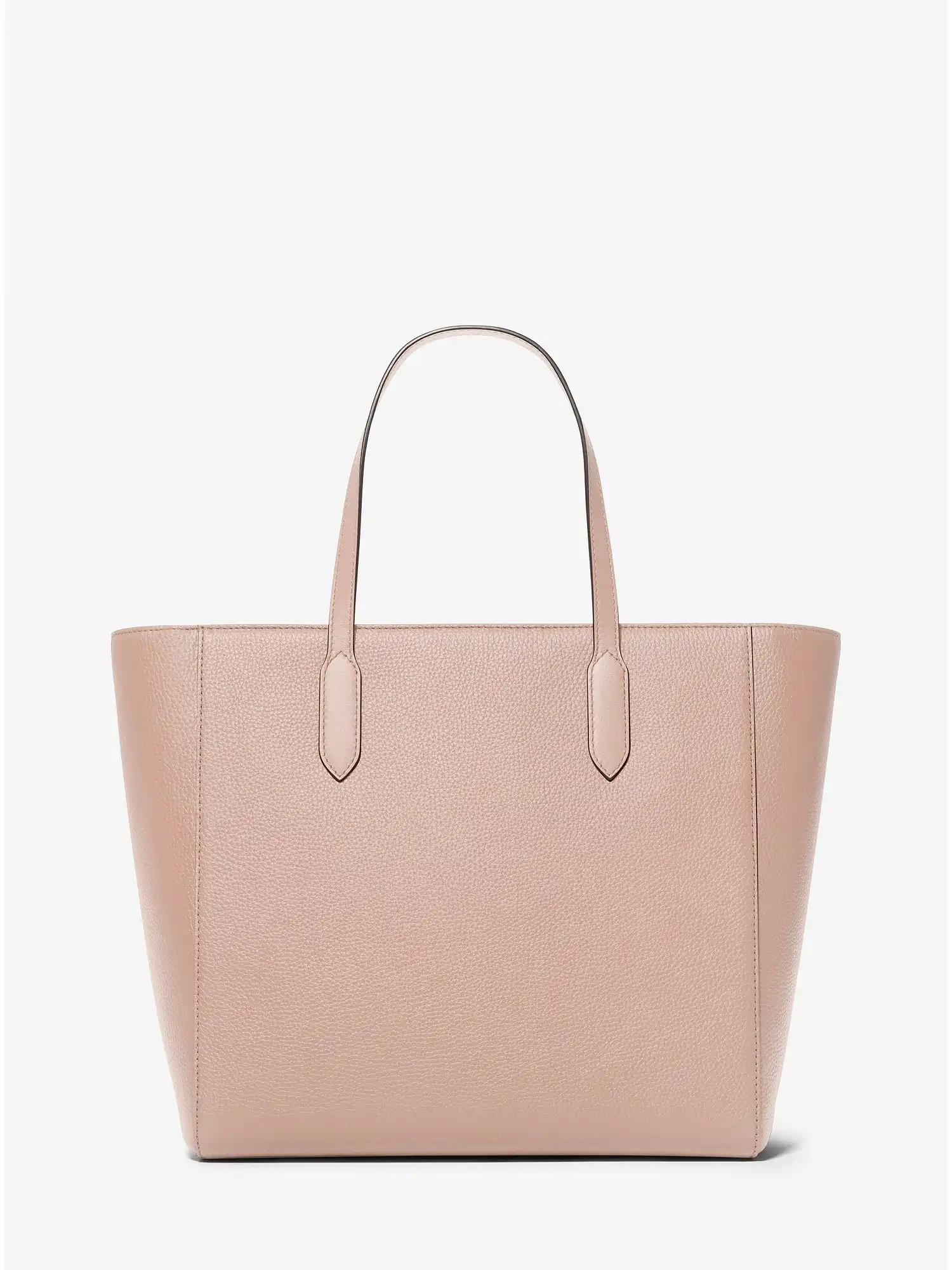 sinclair large pebbled leather tote bag soft pink