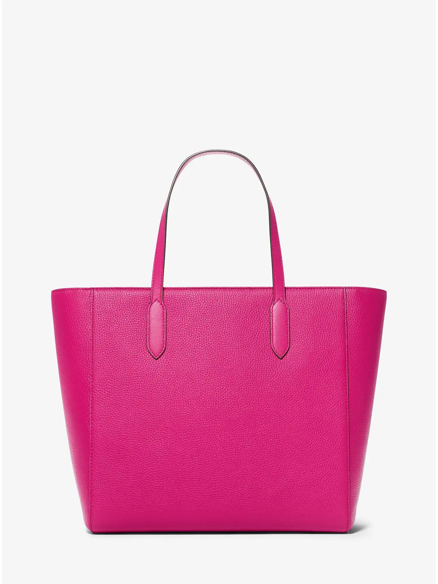 sinclair large pebbled leather tote bag wild berry