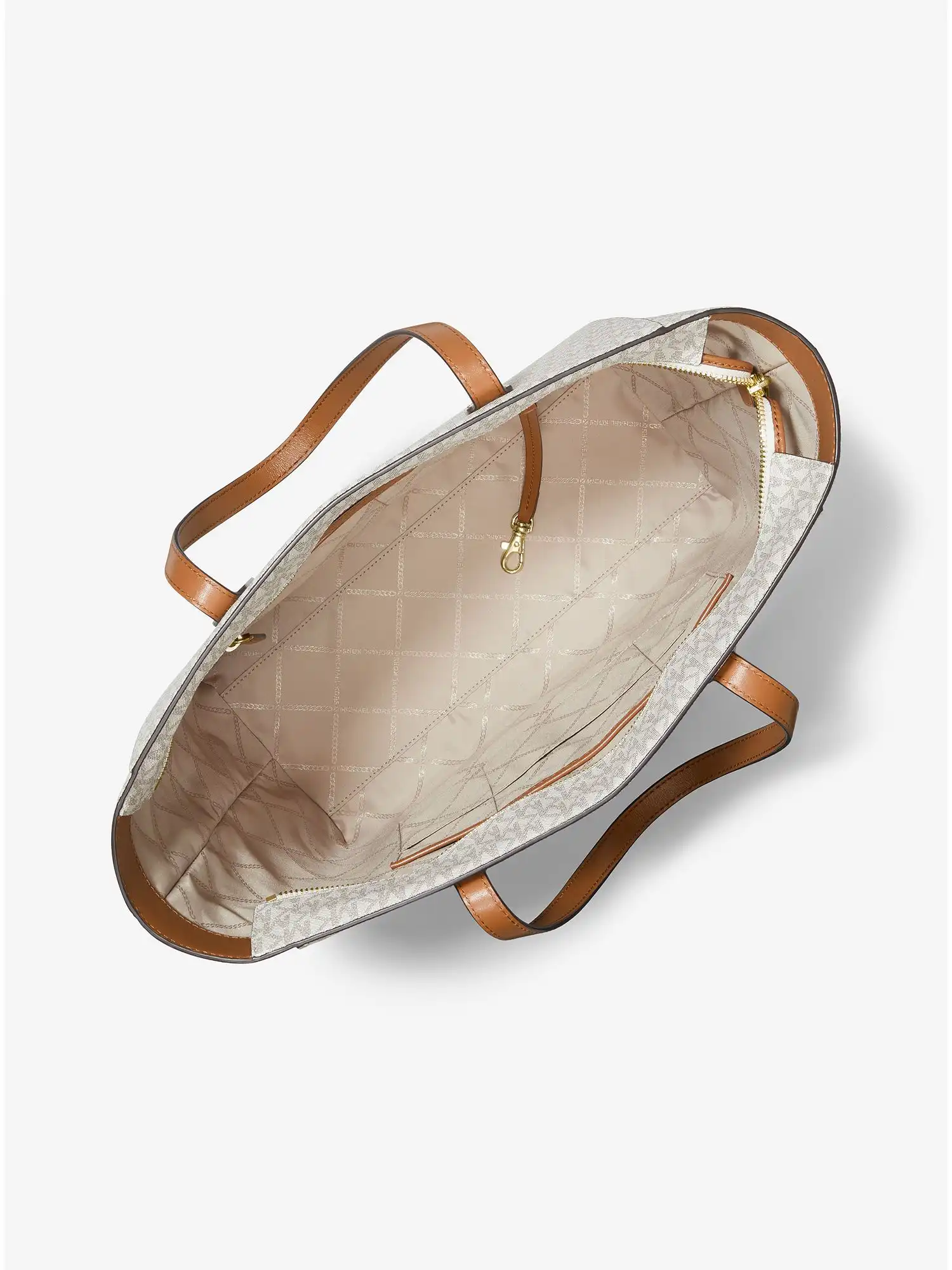 sinclair large studded logo tote bag vanilla acorn