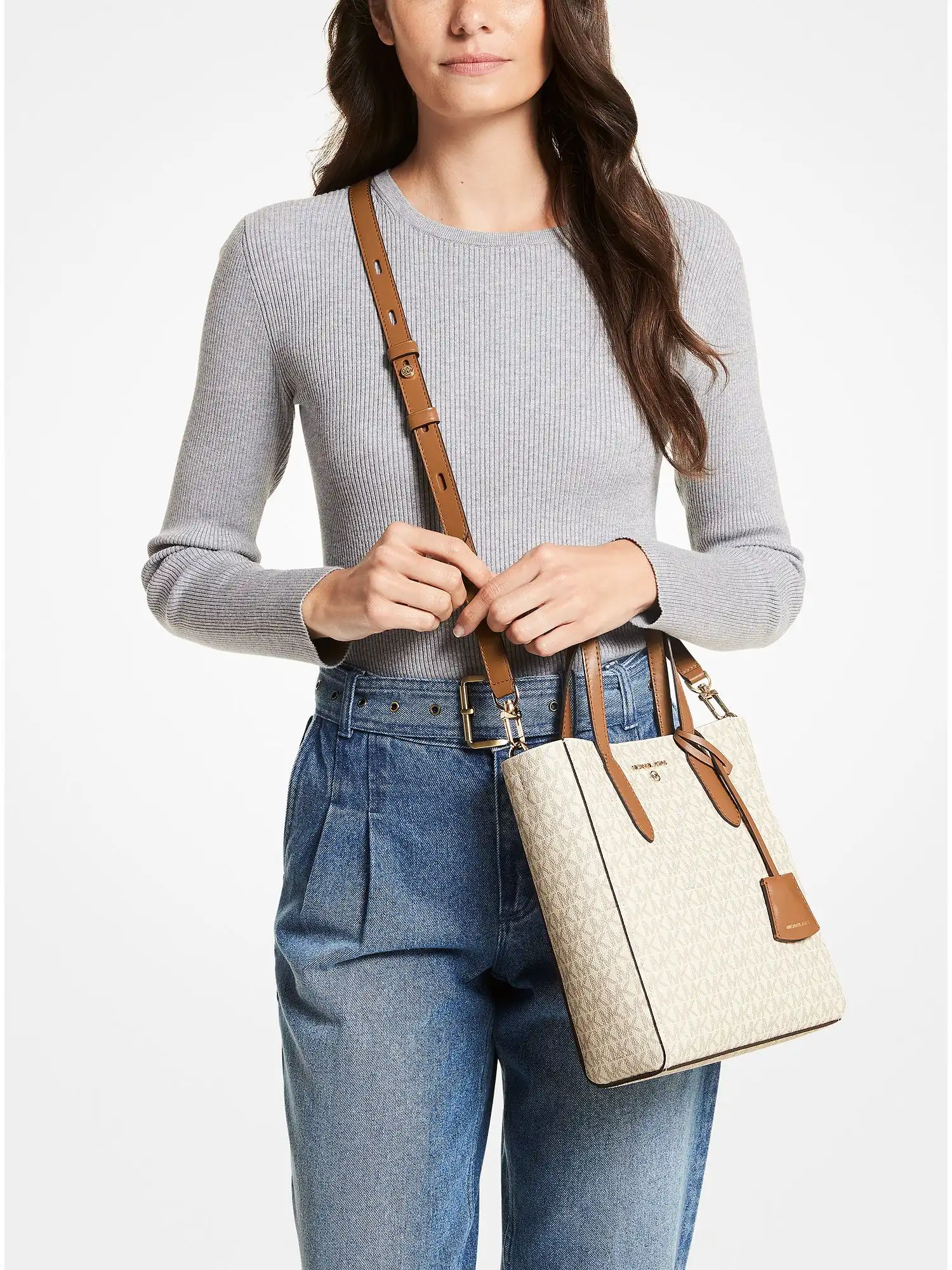 sinclair small logo crossbody bag vanilla acorn