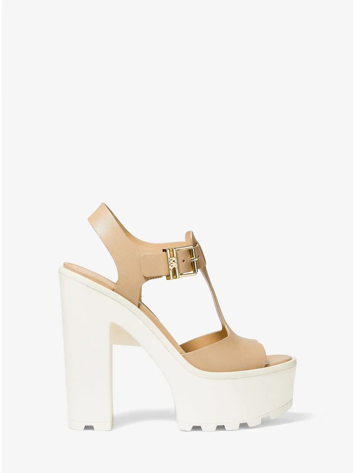 sinead leather platform sandal camel