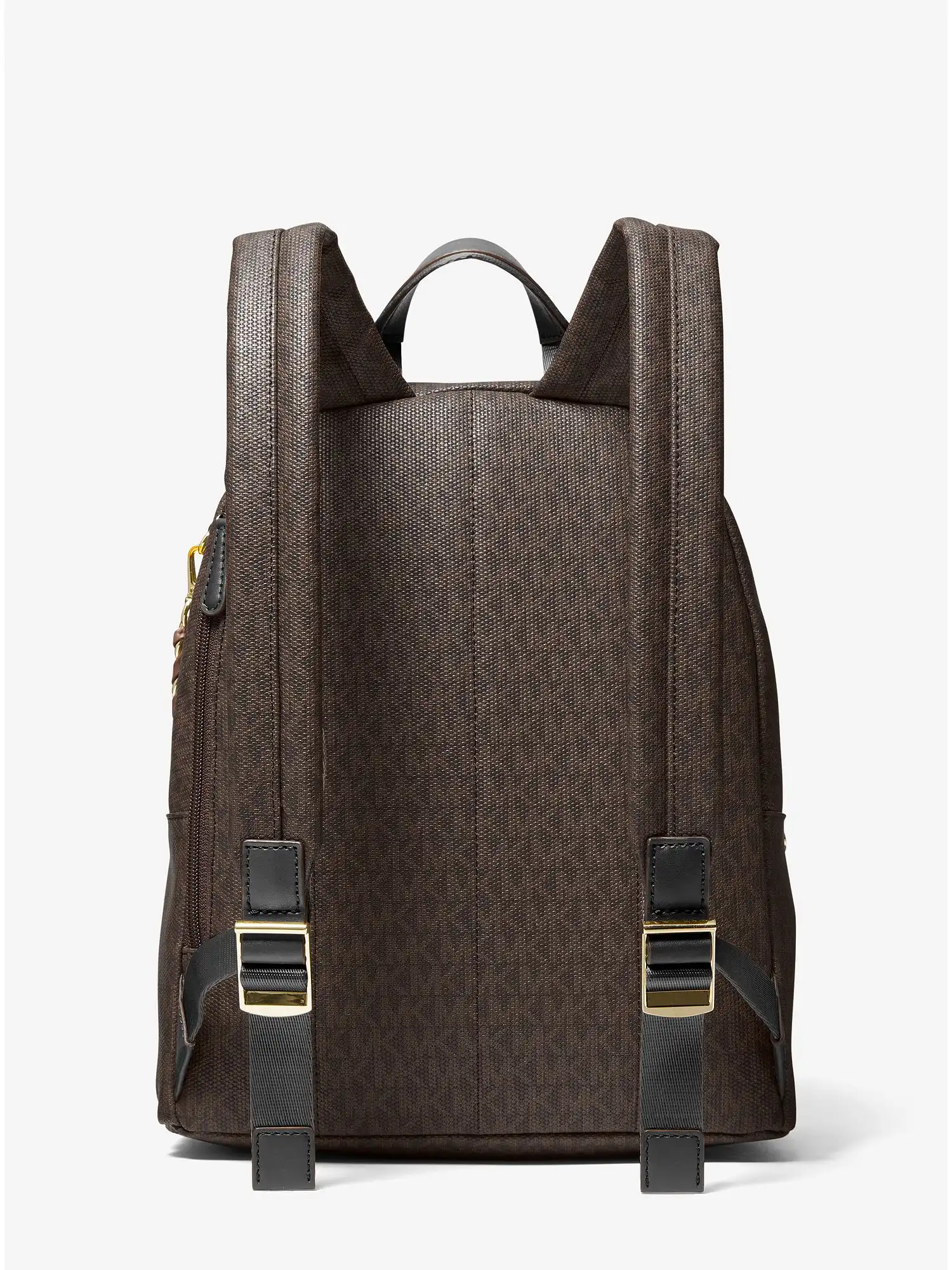 slater medium logo stripe backpack black camel