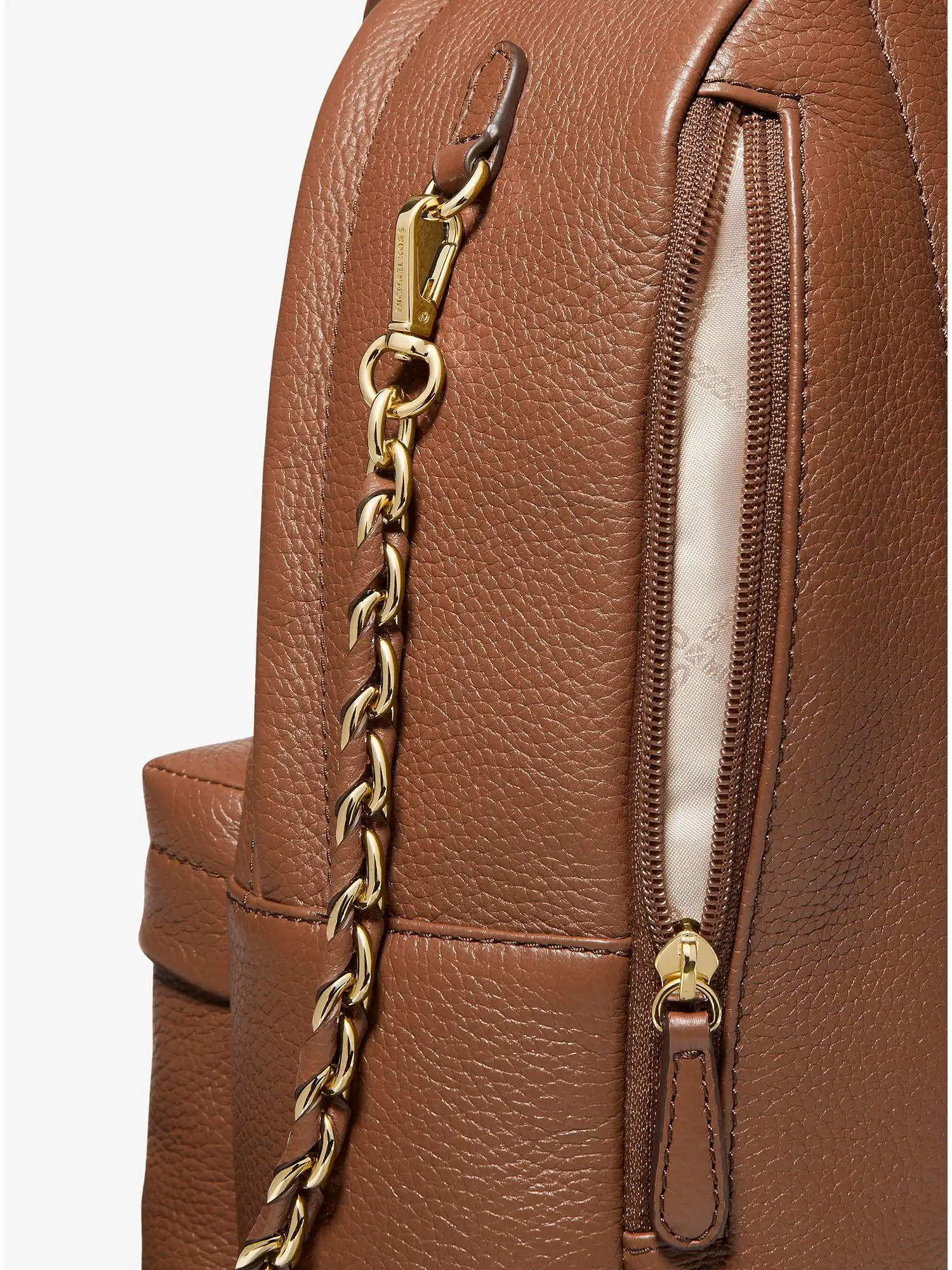 slater medium pebbled leather backpack luggage