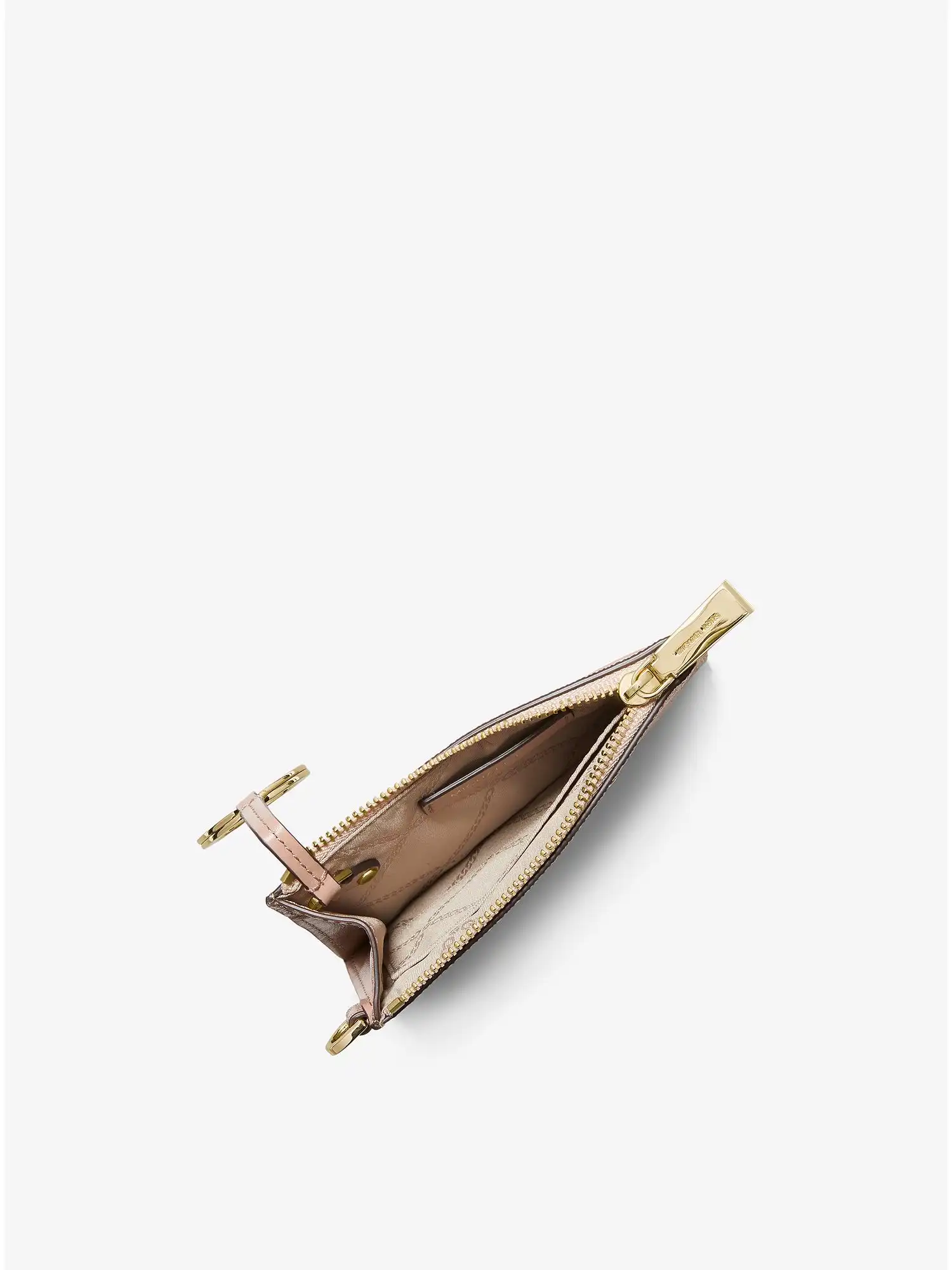 small logo coin wristlet ballet