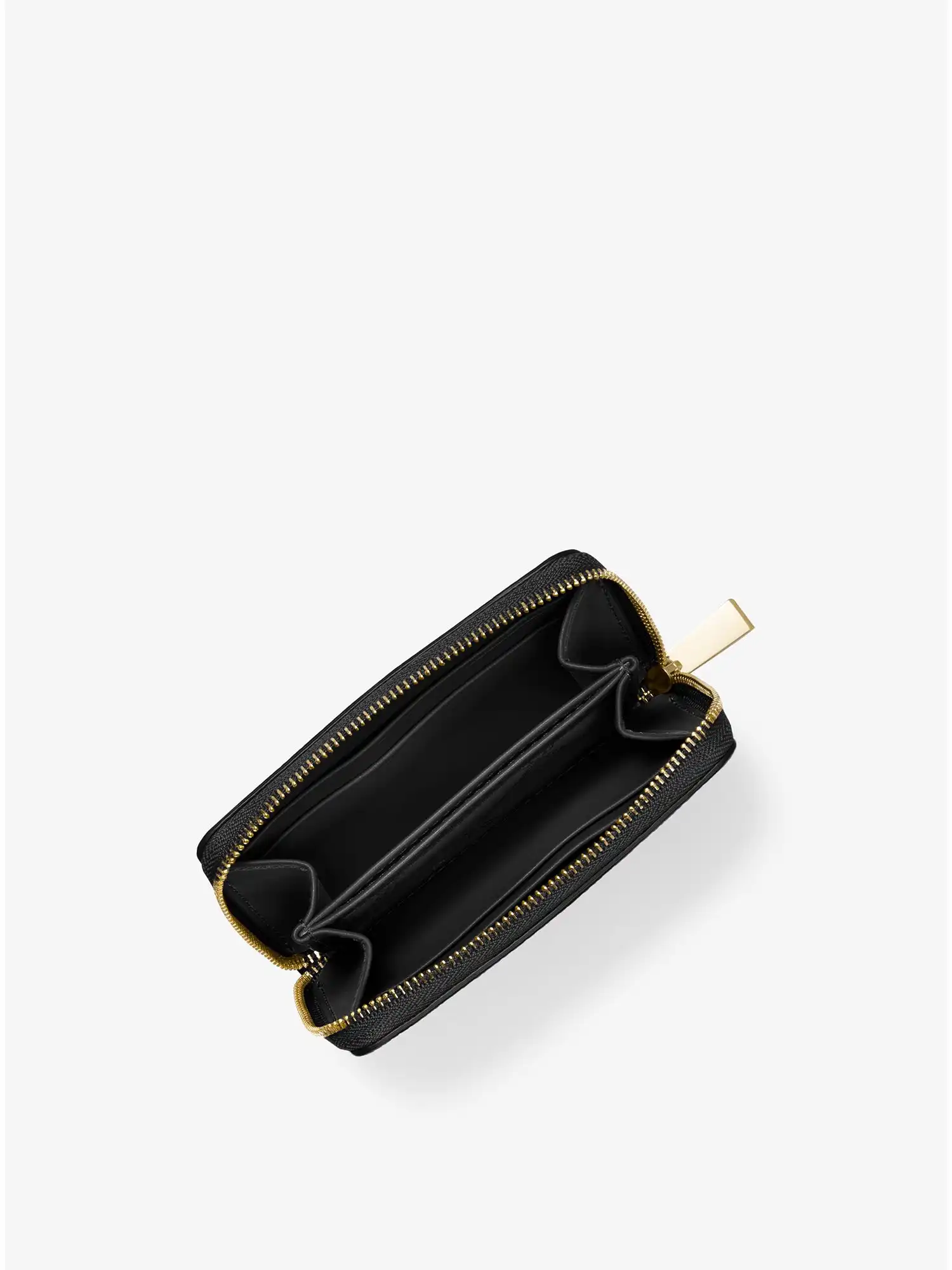small pebbled leather wallet black