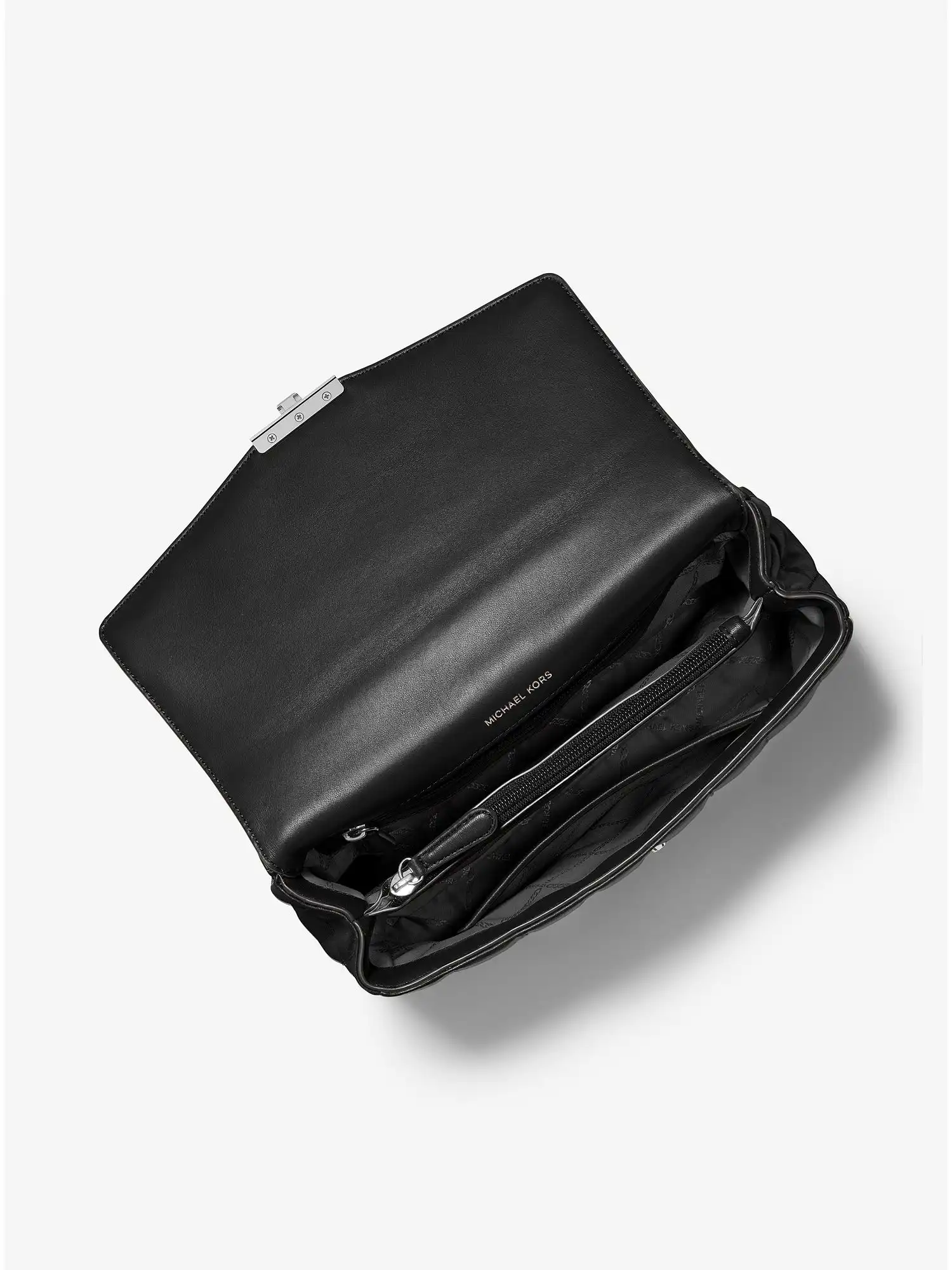 soho extra large quilted leather shoulder bag black