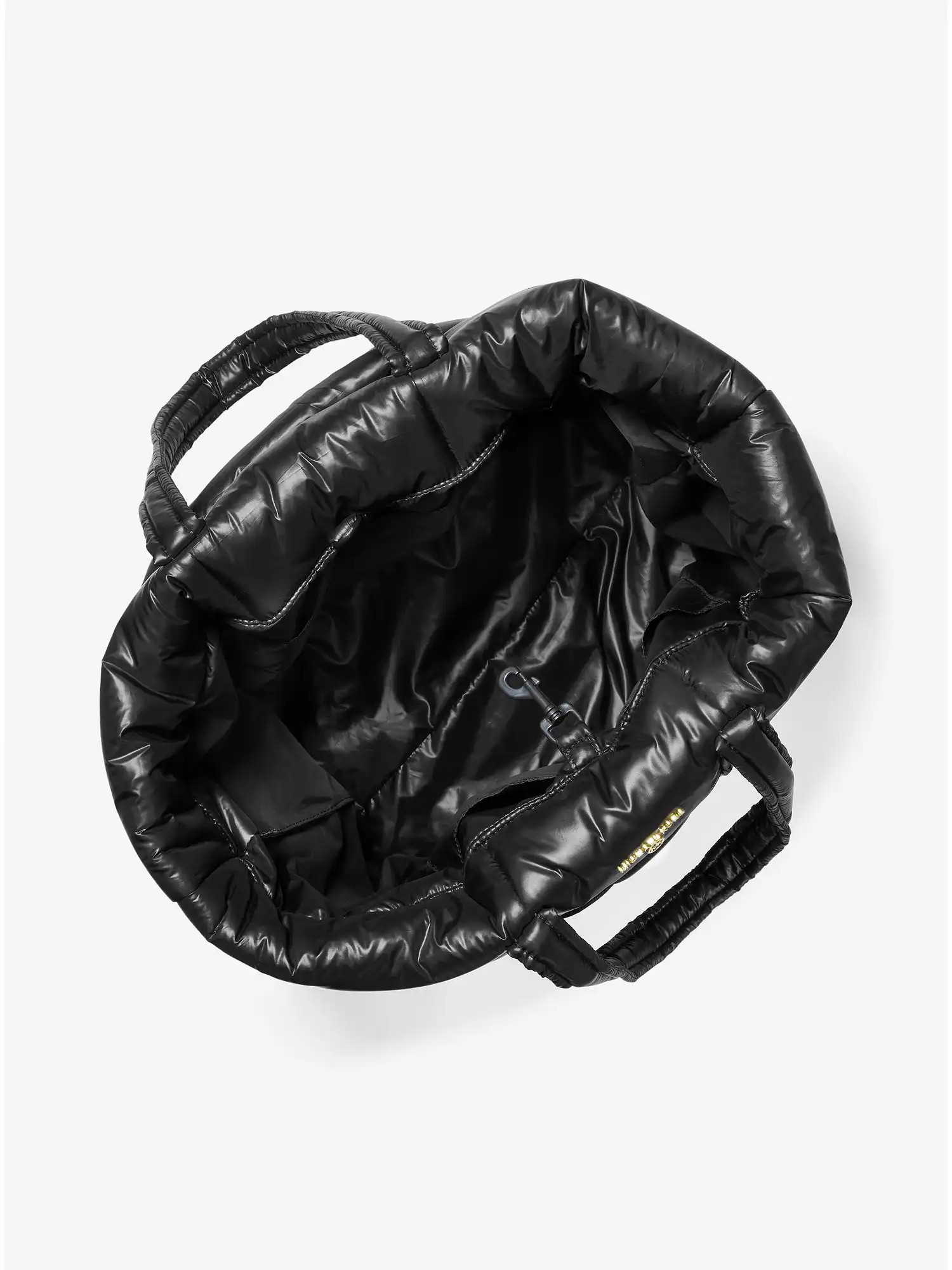 stirling extra large studded quilted recycled polyester tote bag black