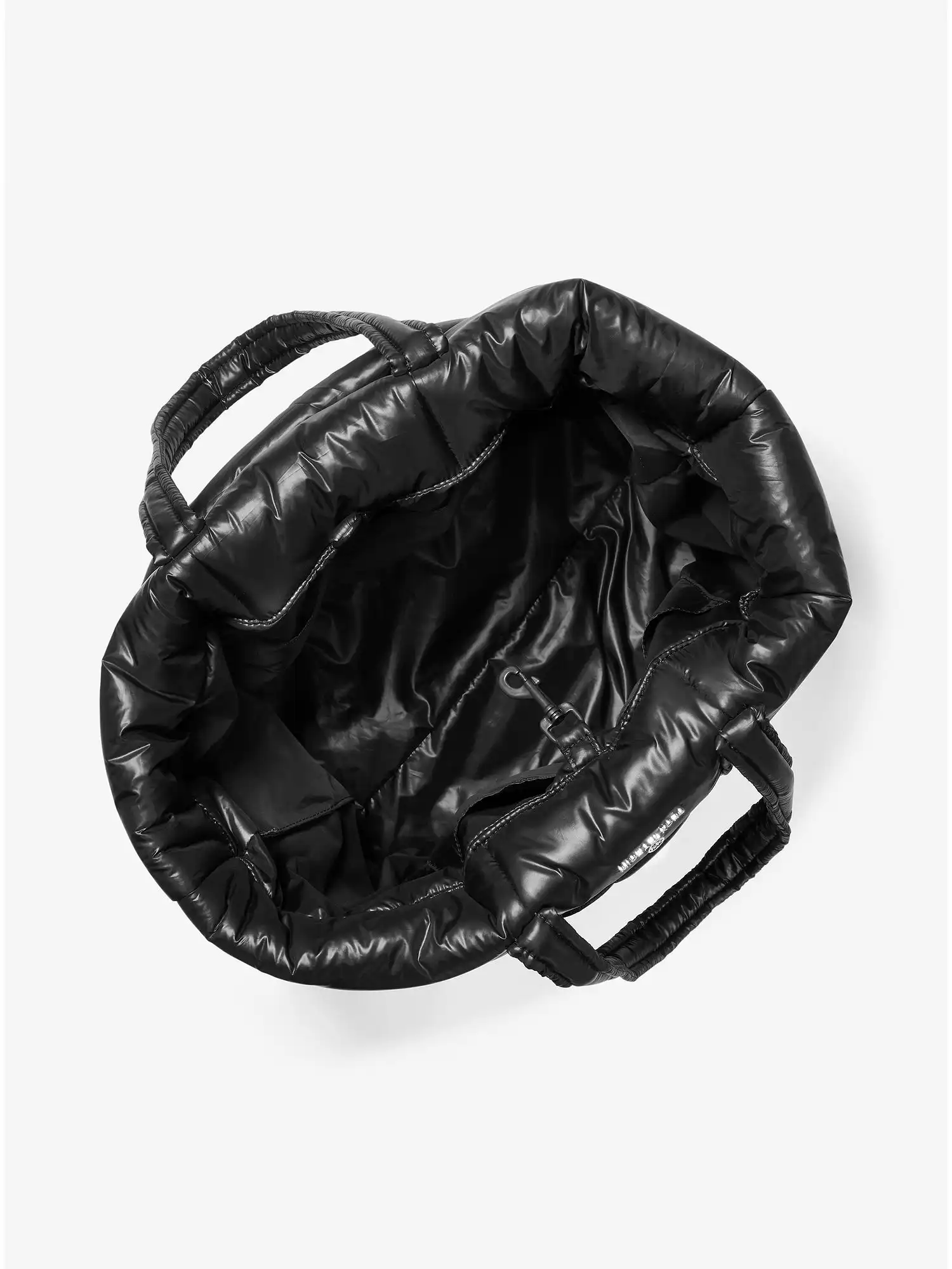 stirling extra large studded quilted recycled polyester tote bag black