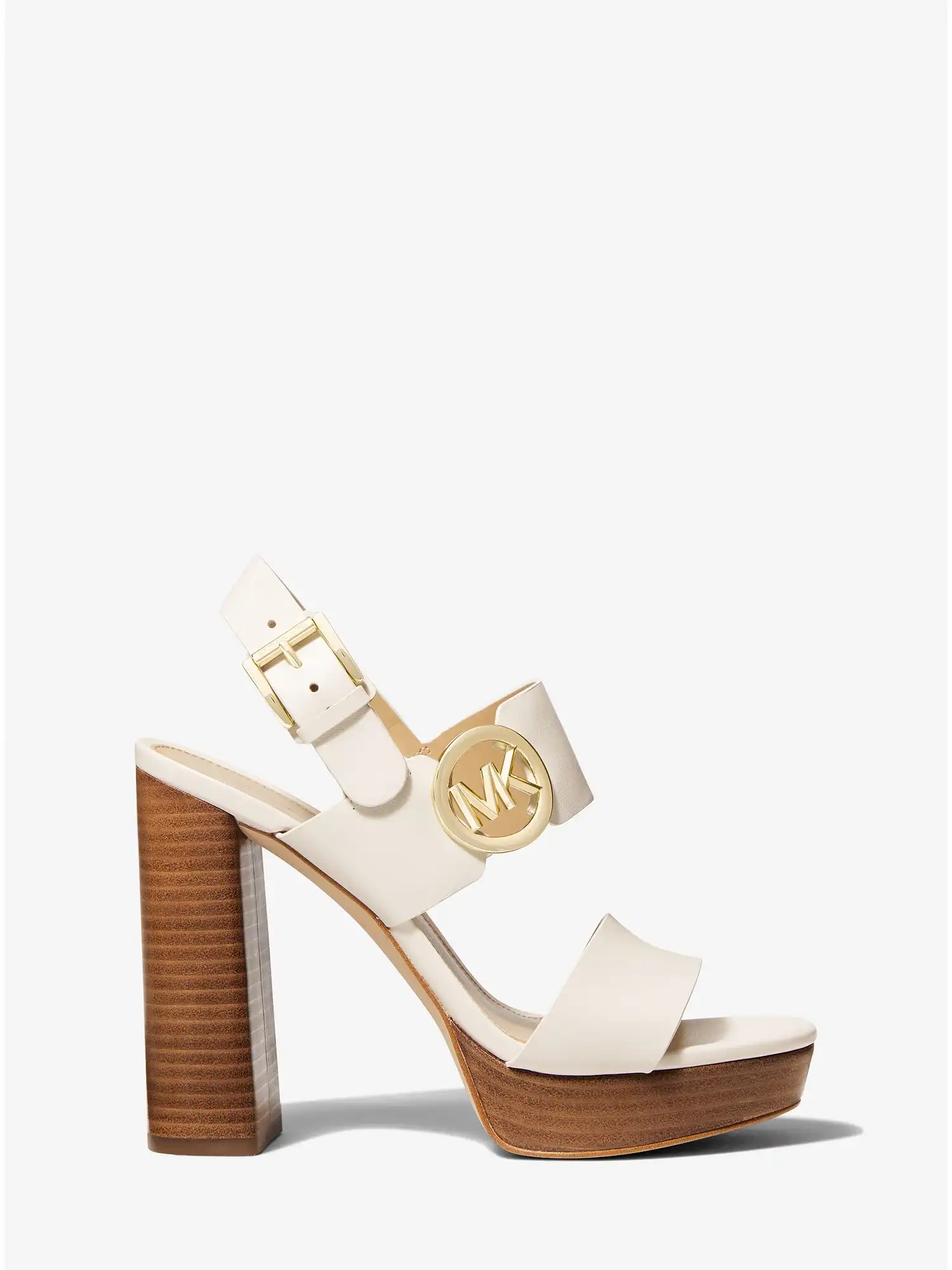 summer leather platform sandal lt cream