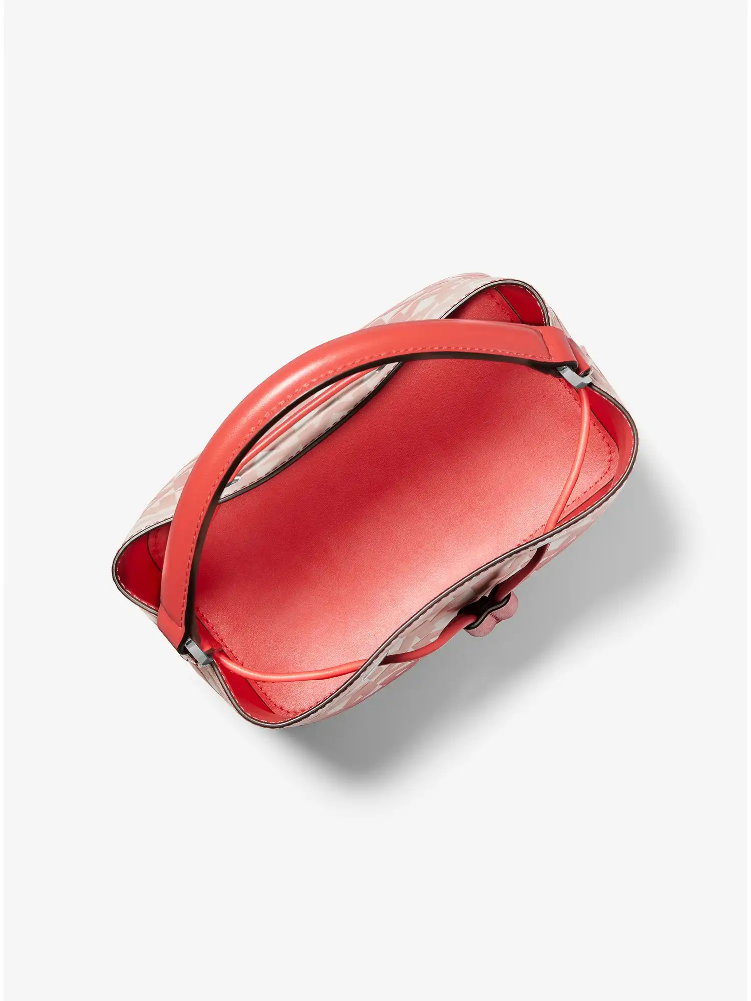 suri medium graphic logo print faux leather crossbody bag coral rf mlt