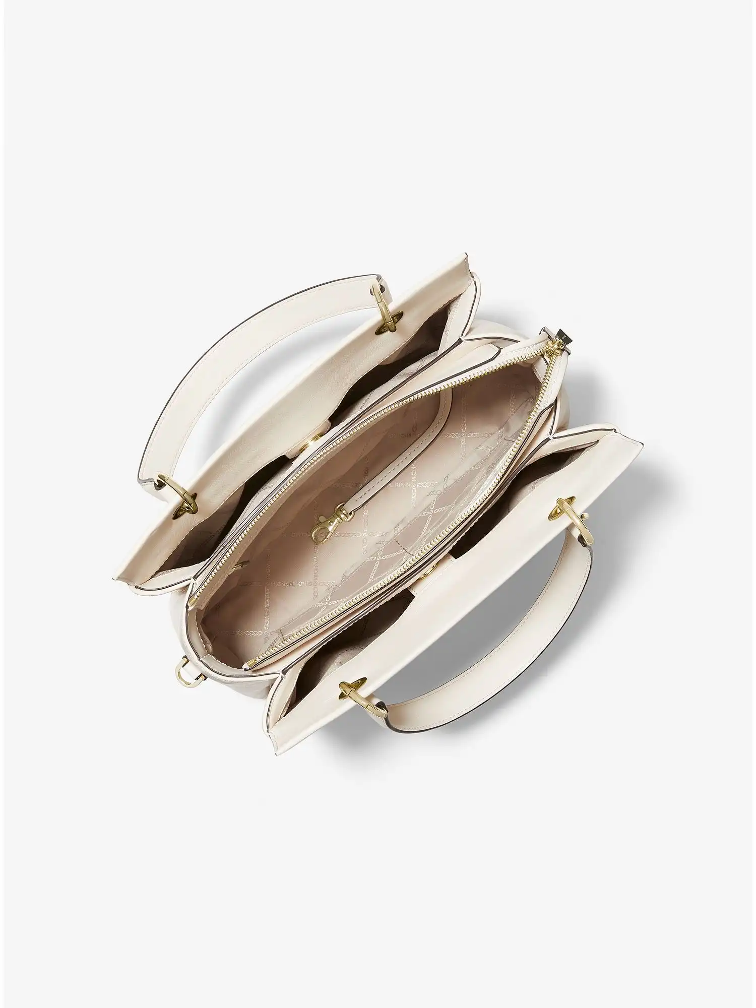 susan medium quilted leather satchel lt cream