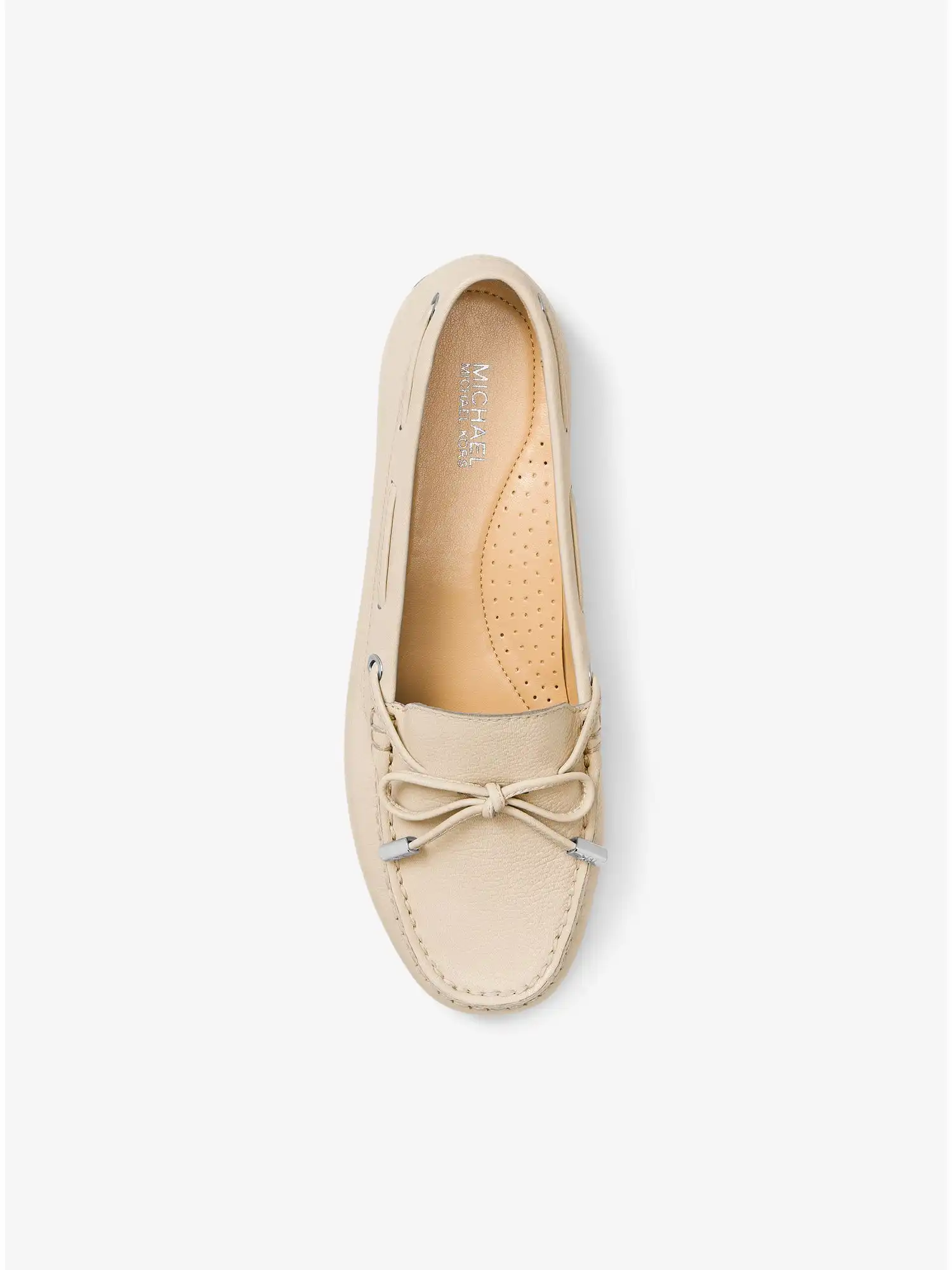 sutton leather moccasin ecru
