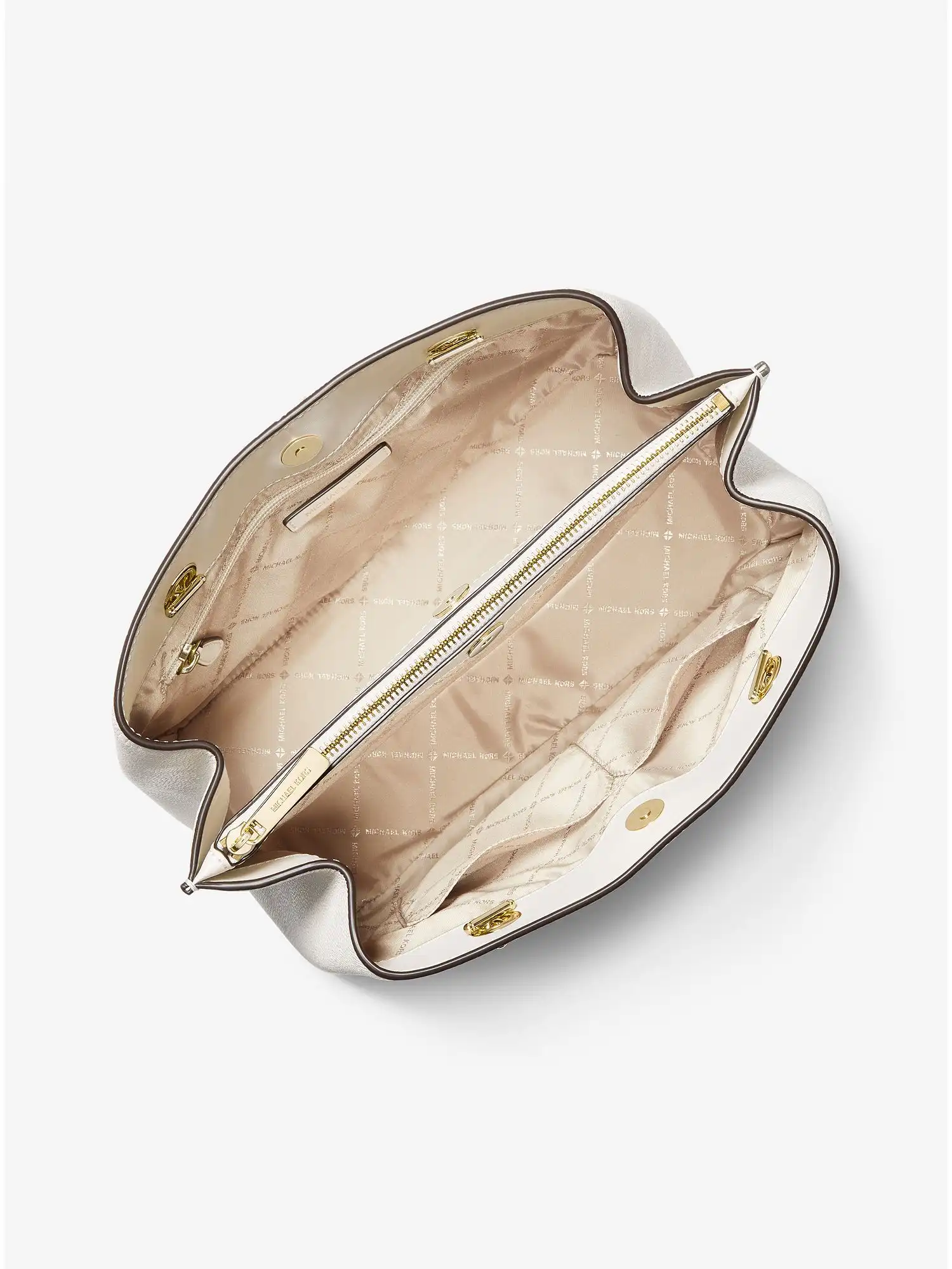 teagan large pebbled leather shoulder bag lt cream