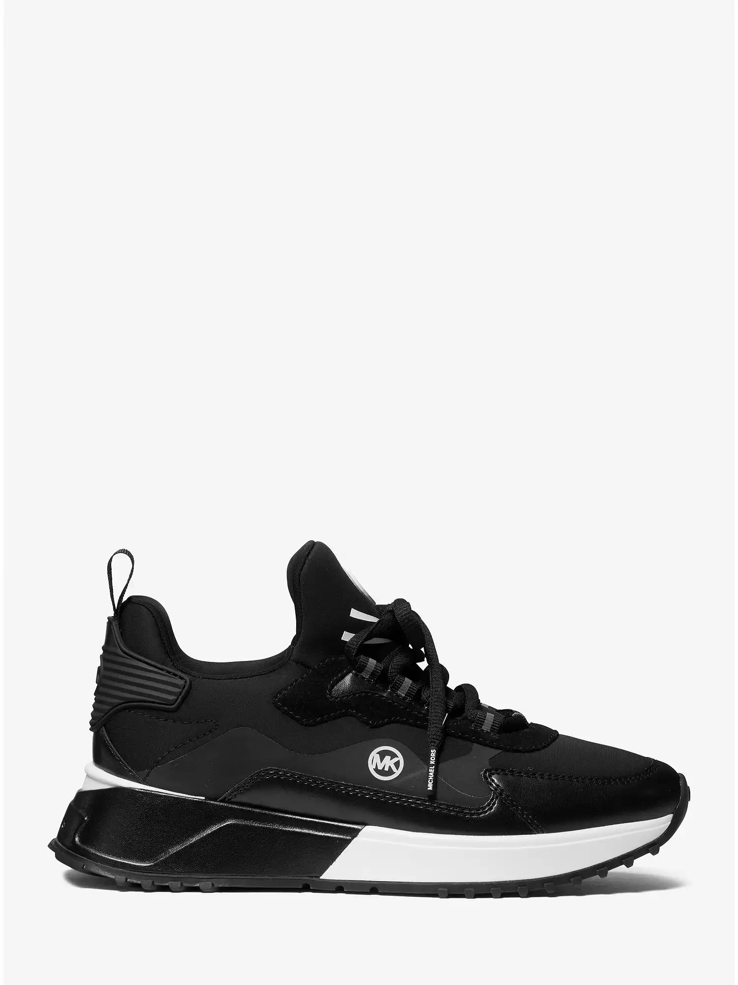 theo mixed media trainer black
