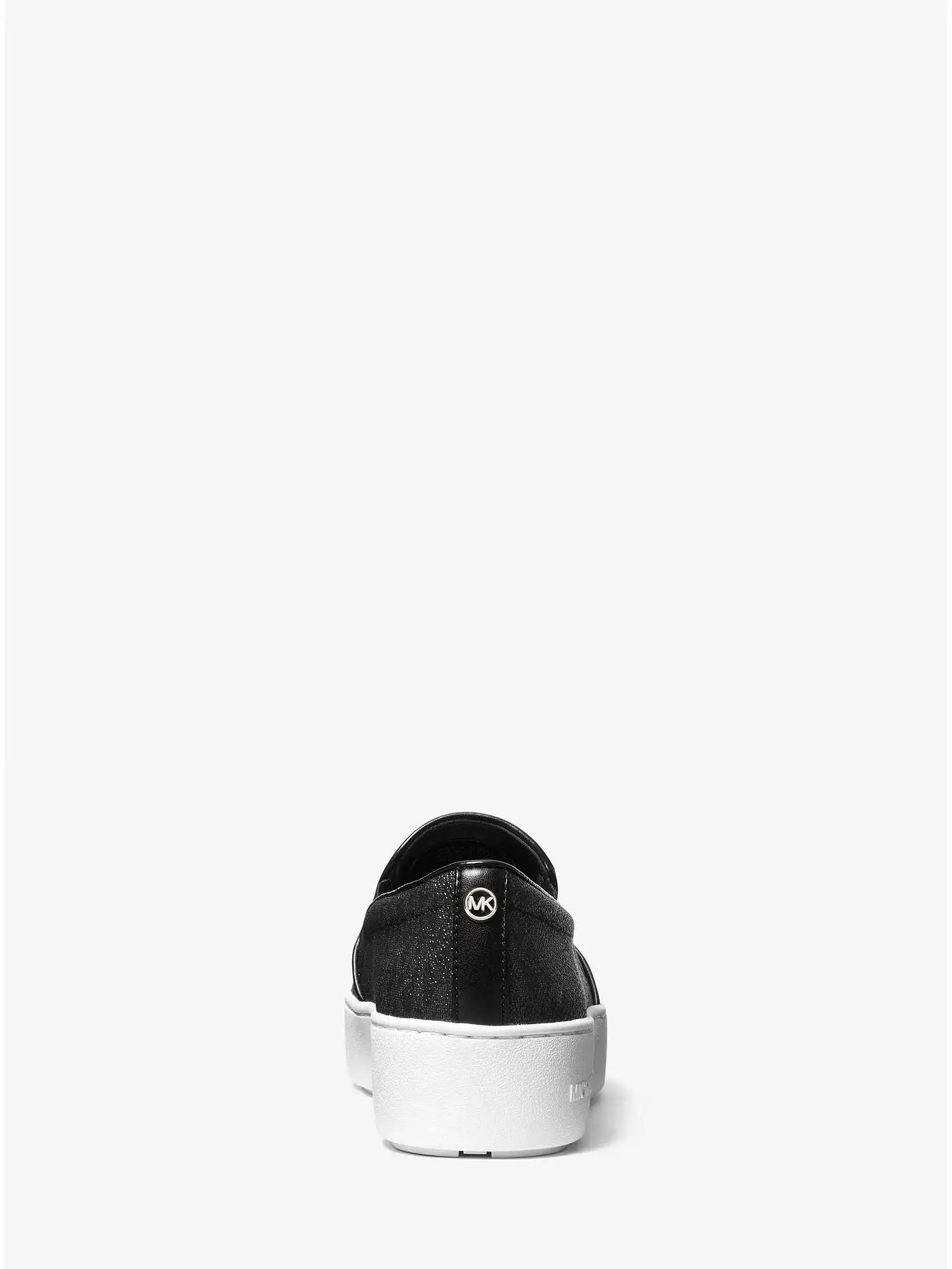 trent logo slip on sneaker black