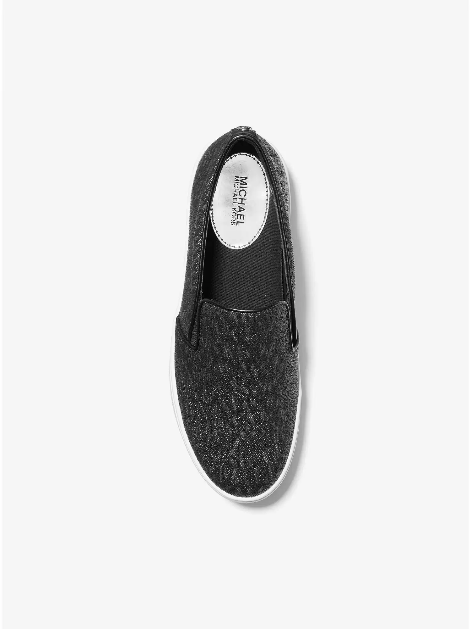 trent logo slip on sneaker black