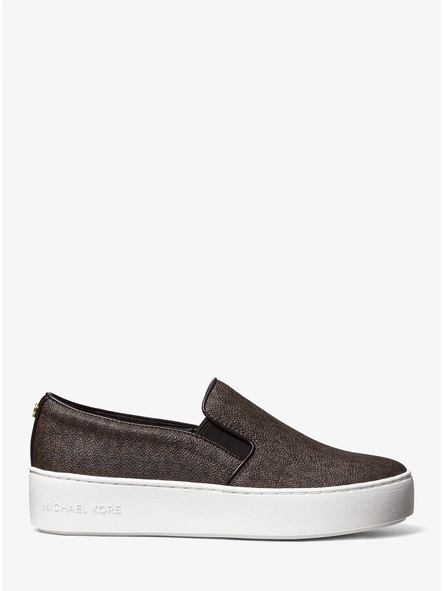 trent logo slip on sneaker brown