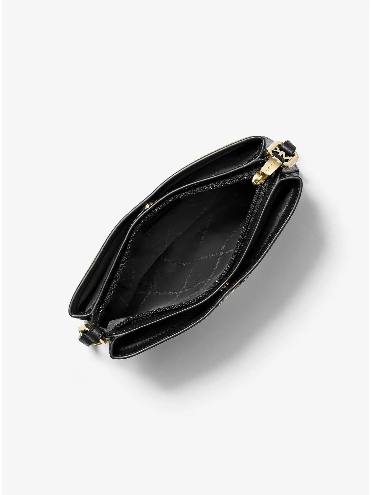 trisha medium pebbled leather crossbody bag black