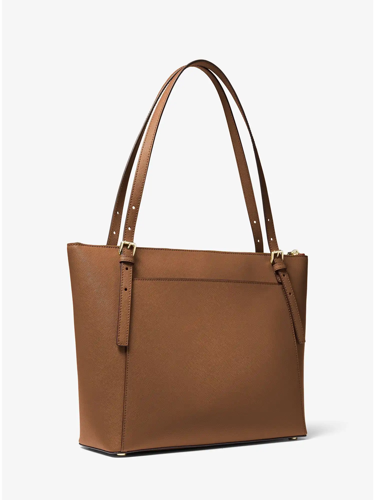 voyager large saffiano leather top zip tote bag luggage